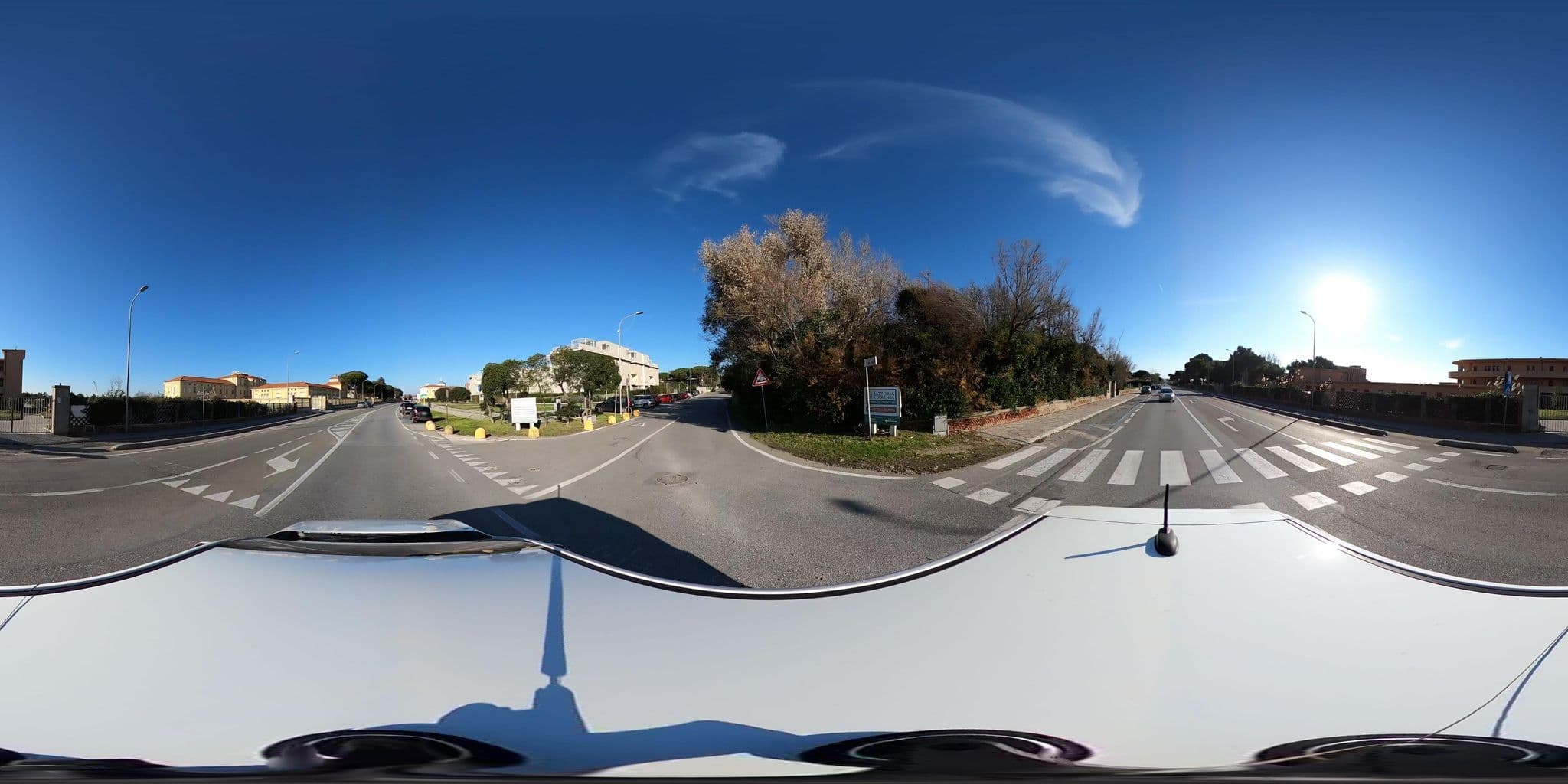 Street view near Ostello della Gioventù "Giovanni Paolo II", Tirrenia — © momix (CC BY-SA · Mapillary)