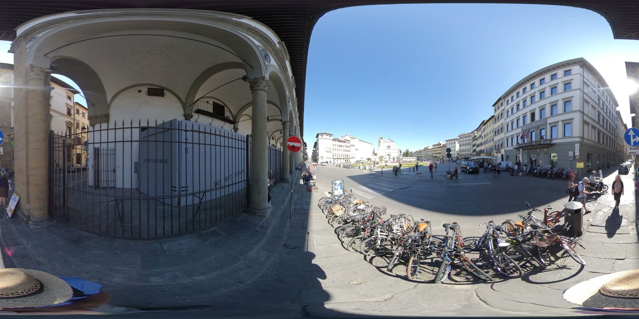 Street view near Garibaldi Blu hotel Firenze, Florence — © mircozorzo (CC BY-SA · Mapillary)