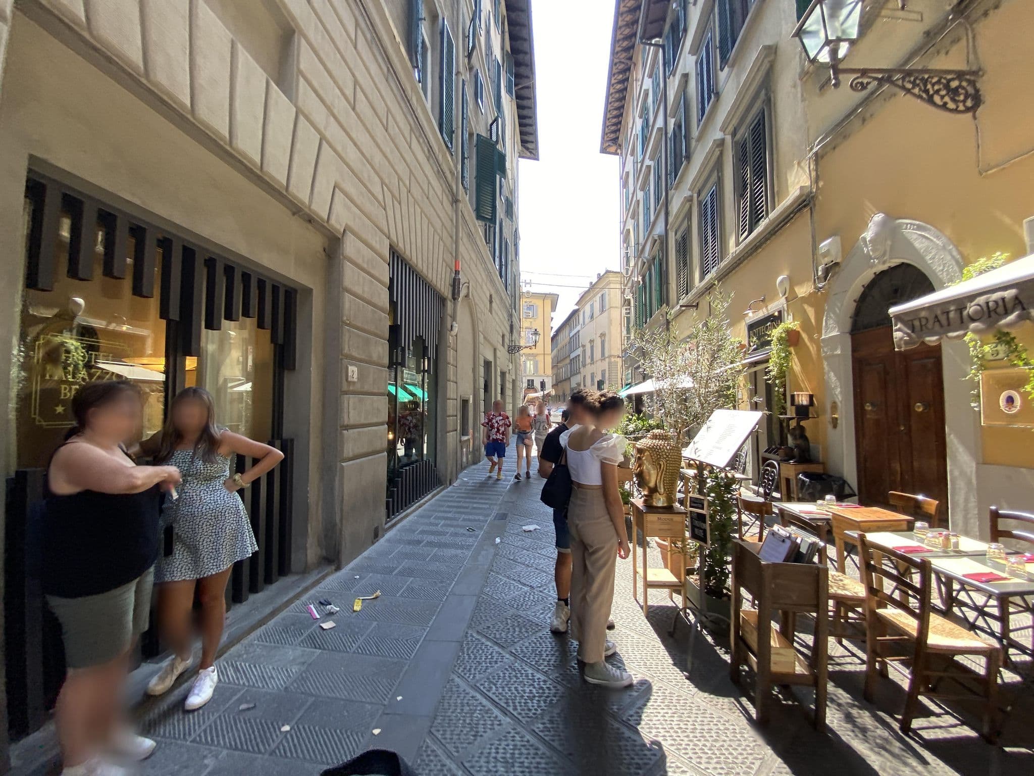Street view near Hotel Academia, Florence — © asturksever (CC BY-SA · Mapillary)