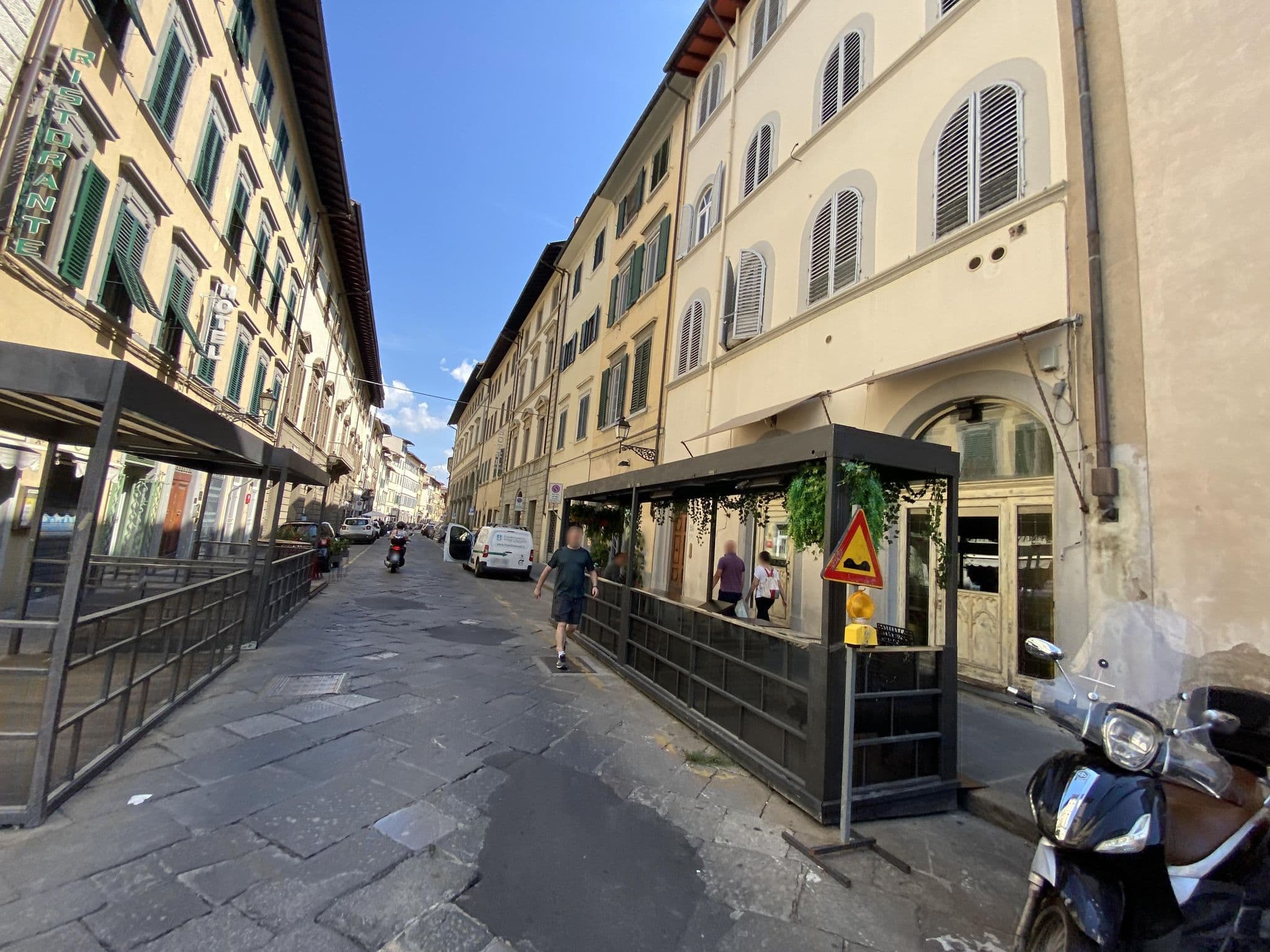 Street view near Hotel Tina, Florence — © asturksever (CC BY-SA · Mapillary)