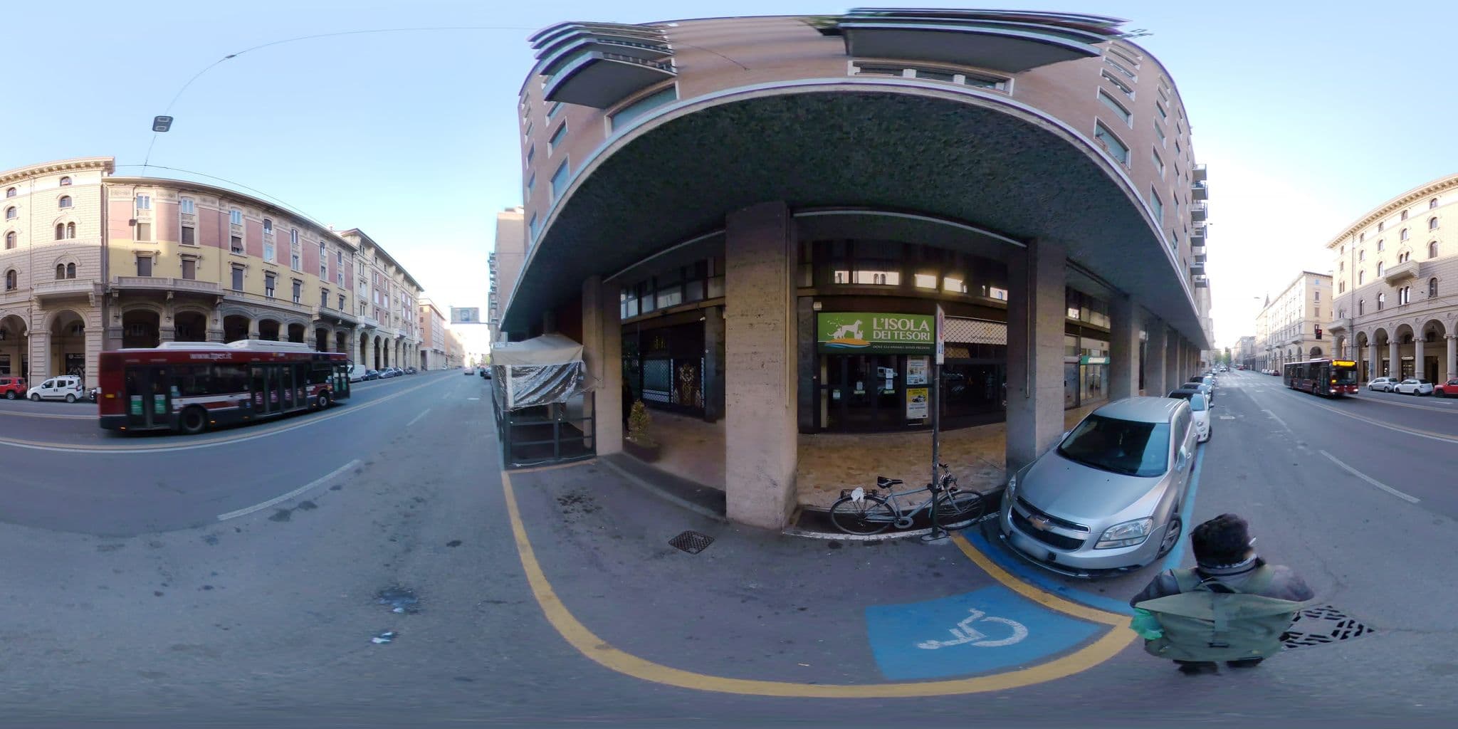 Street view near B&B 21, Bologna — © mapconcierge (CC BY-SA · Mapillary)