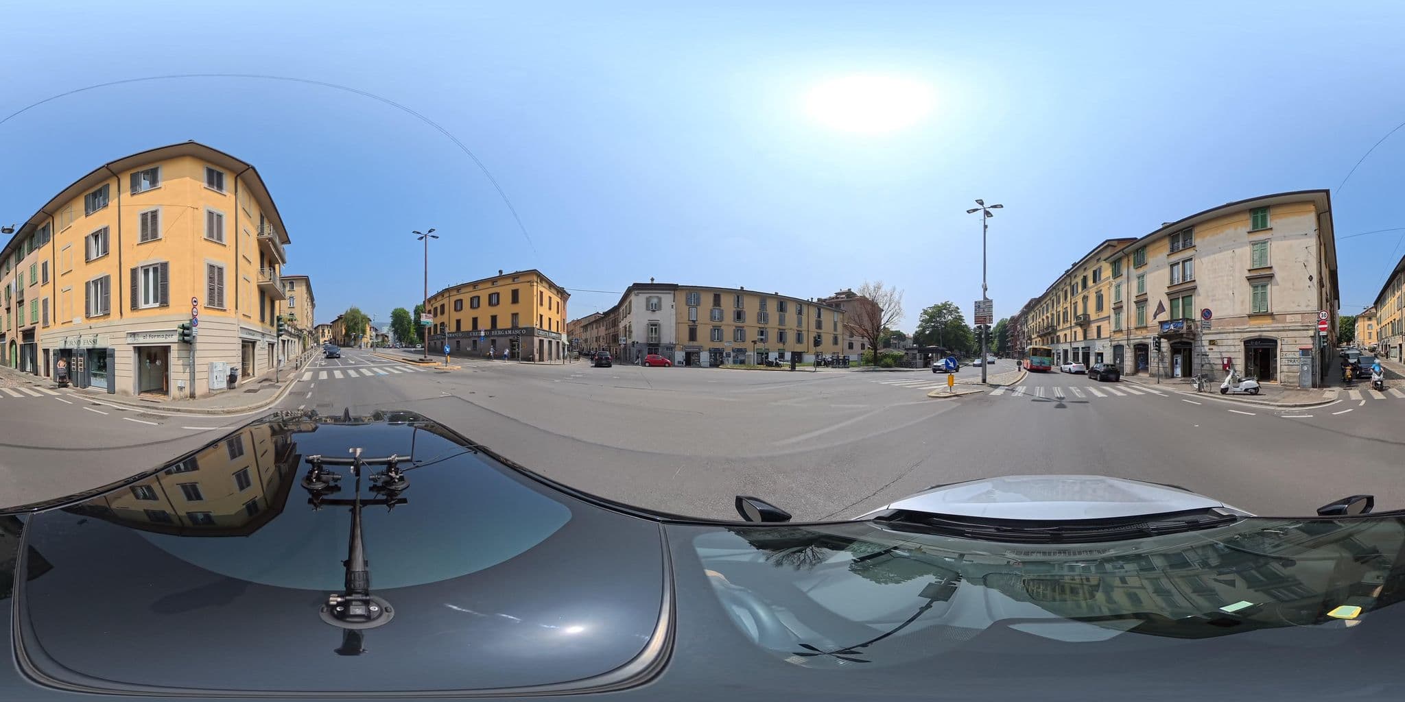 Street view near Ai Musei, Bergamo — © Polinomia (CC BY-SA · Mapillary)