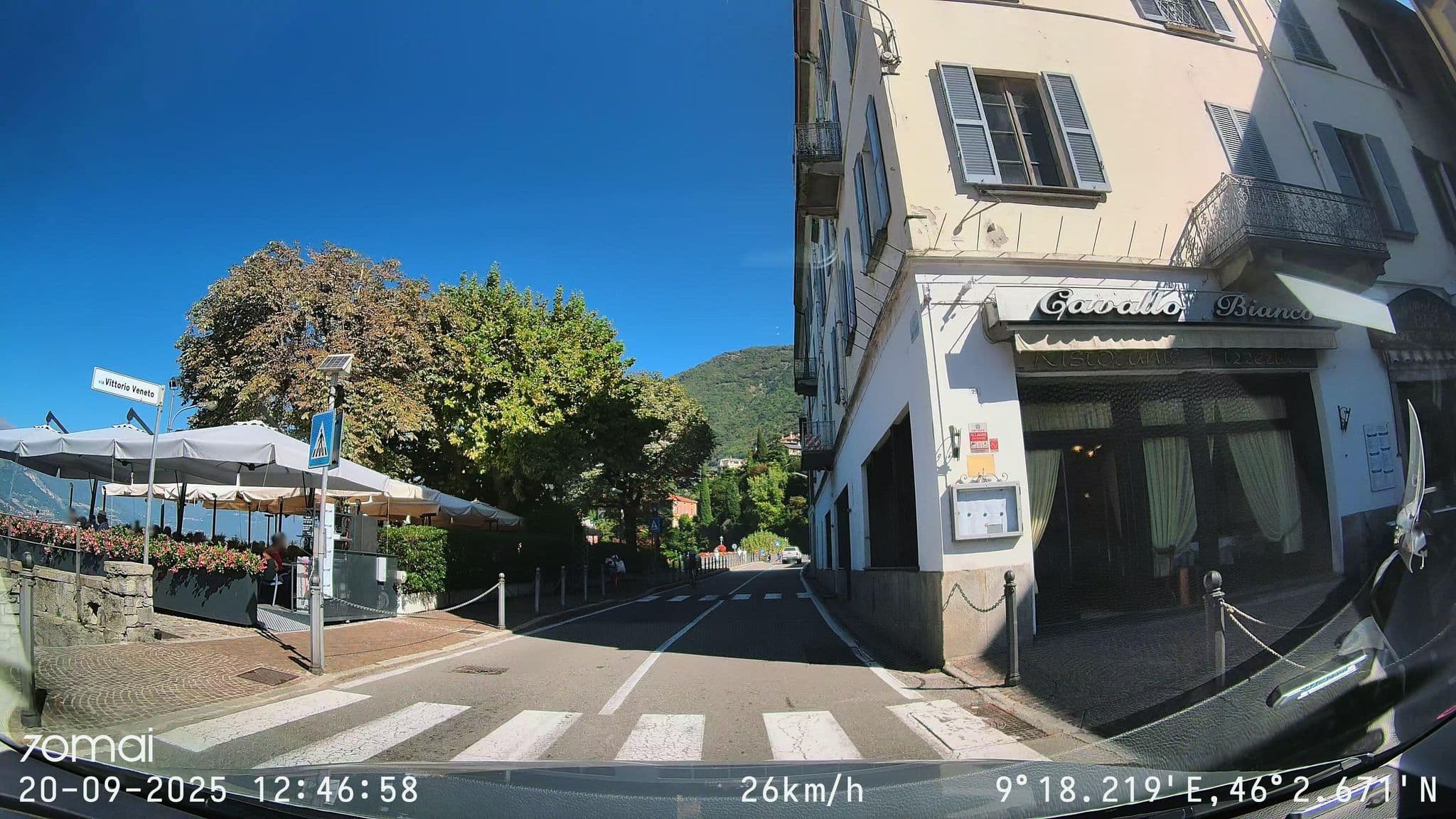 Street view near Ristorante Pizzeria Cavallo Bianco Ristorante Pizzeria Cavallo Bianco, Bellano — © doriel (CC BY-SA · Mapillary)