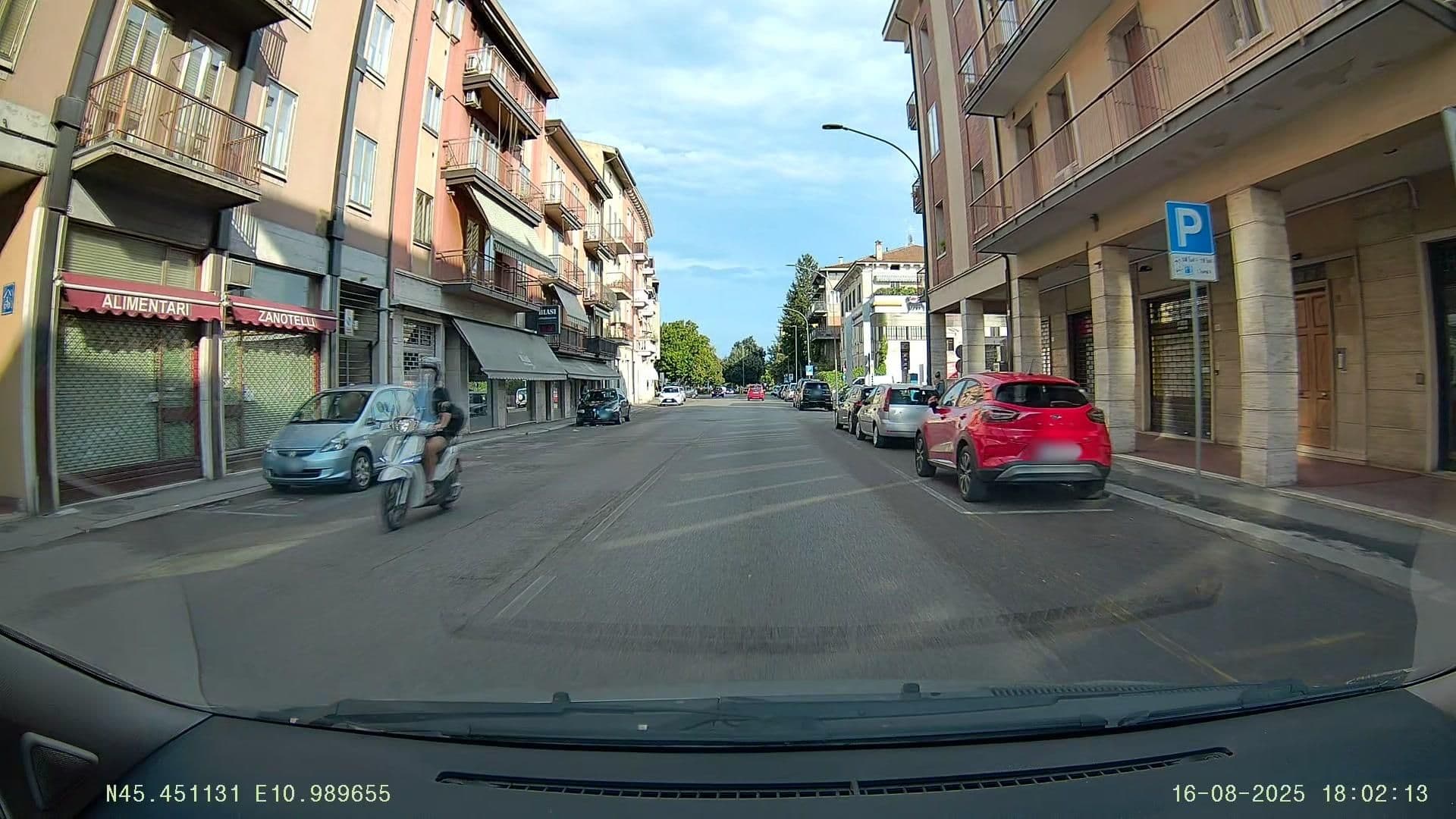 Street view near Hotel Ristorante Italia, Verona — © Jacopo86 (CC BY-SA · Mapillary)