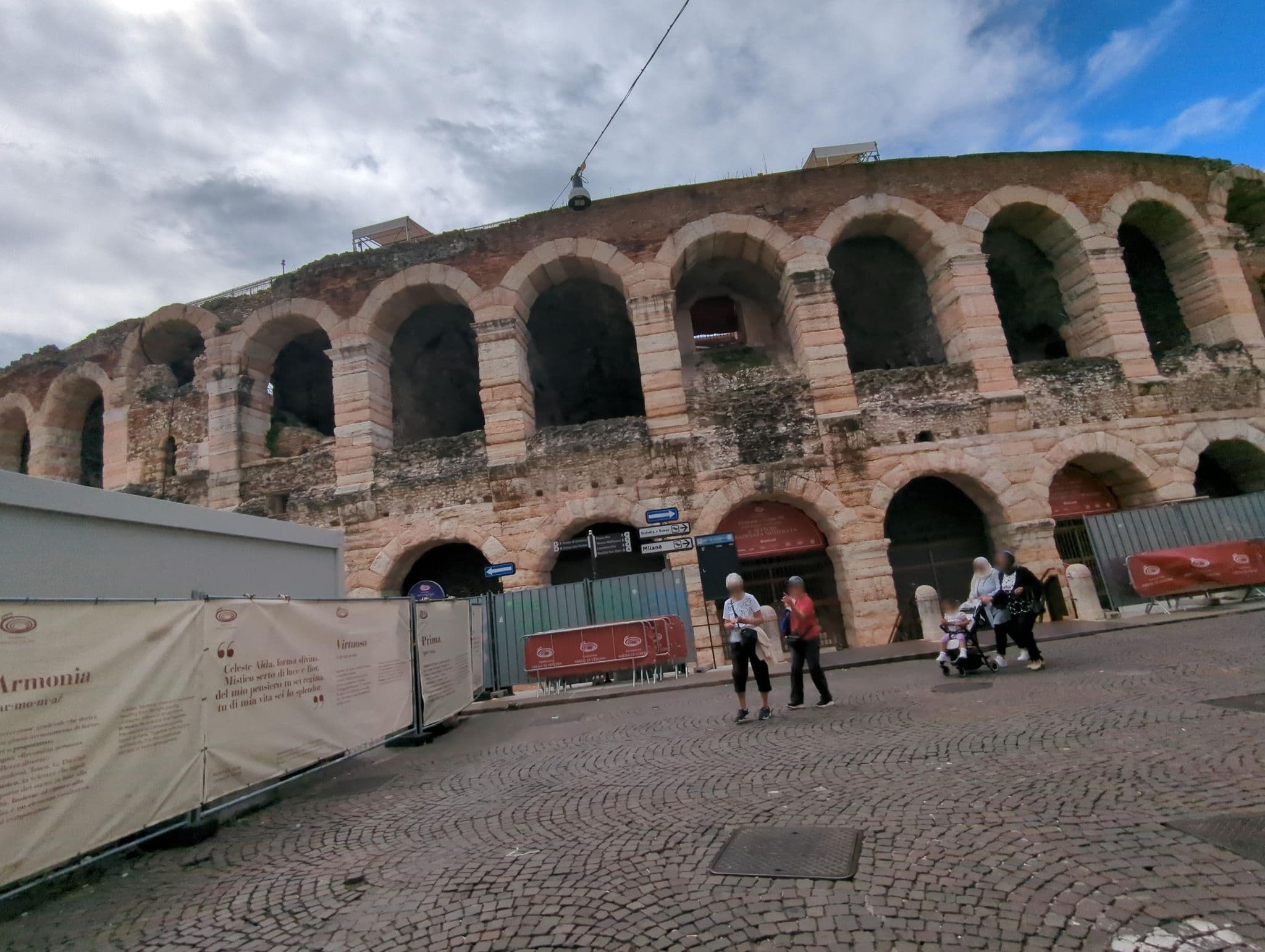 Street view near Arena's Hospitality, Verona — © ente (CC BY-SA · Mapillary)