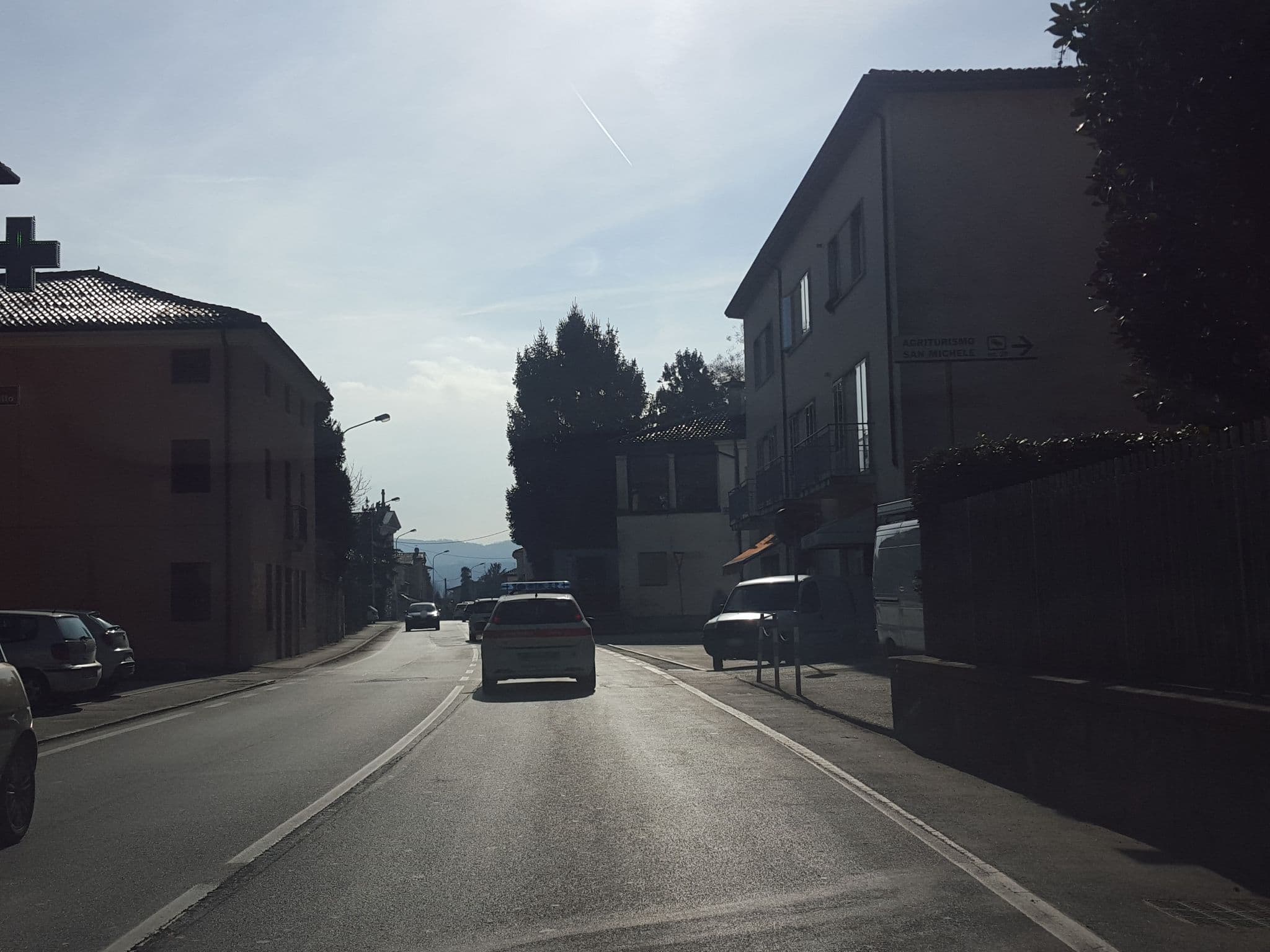 Street view near B&B Ca' Gialla, Vicenza — © lucamenini (CC BY-SA · Mapillary)