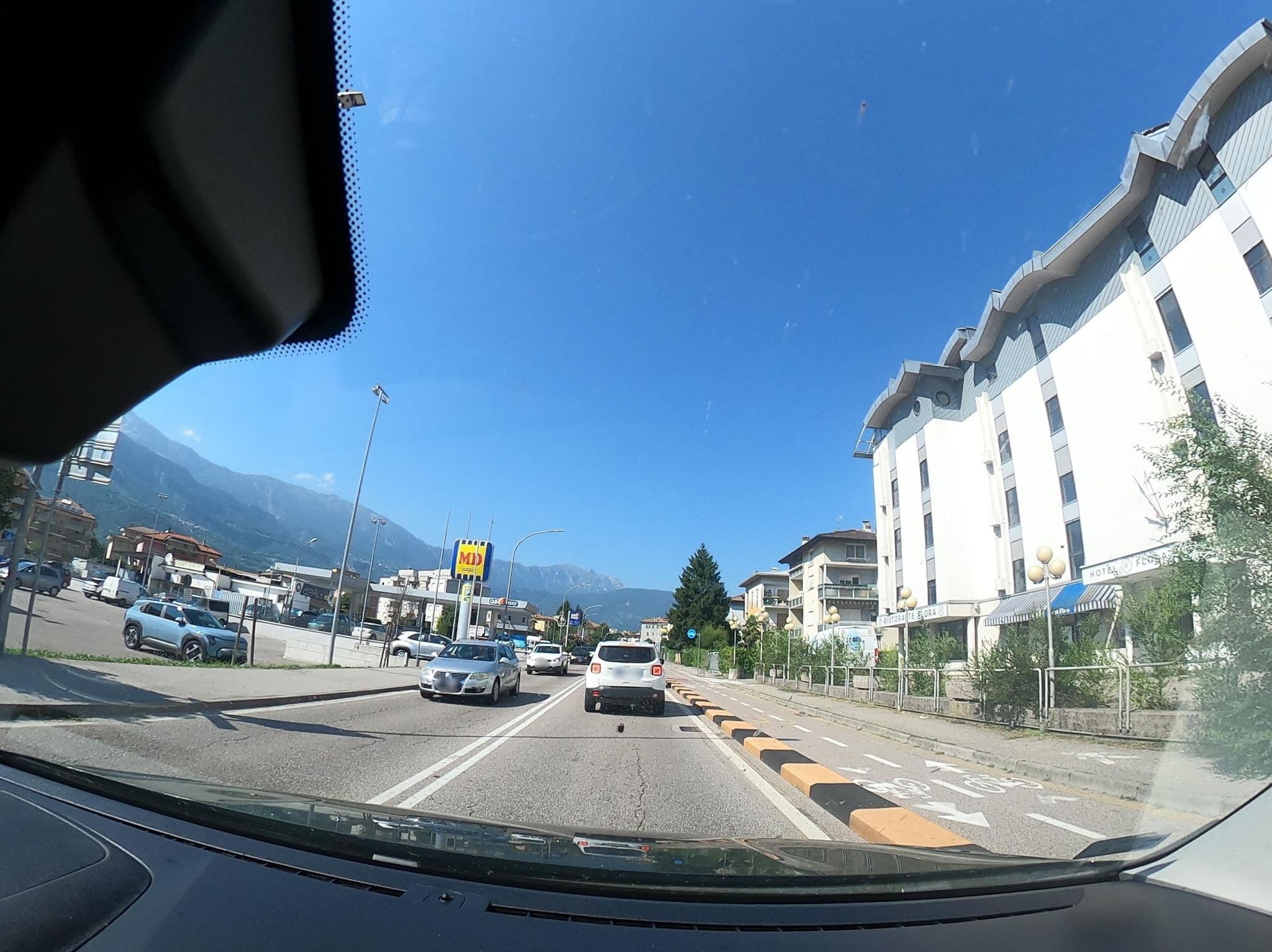 Street view near Hotel Flora, Rovereto — © vst (CC BY-SA · Mapillary)