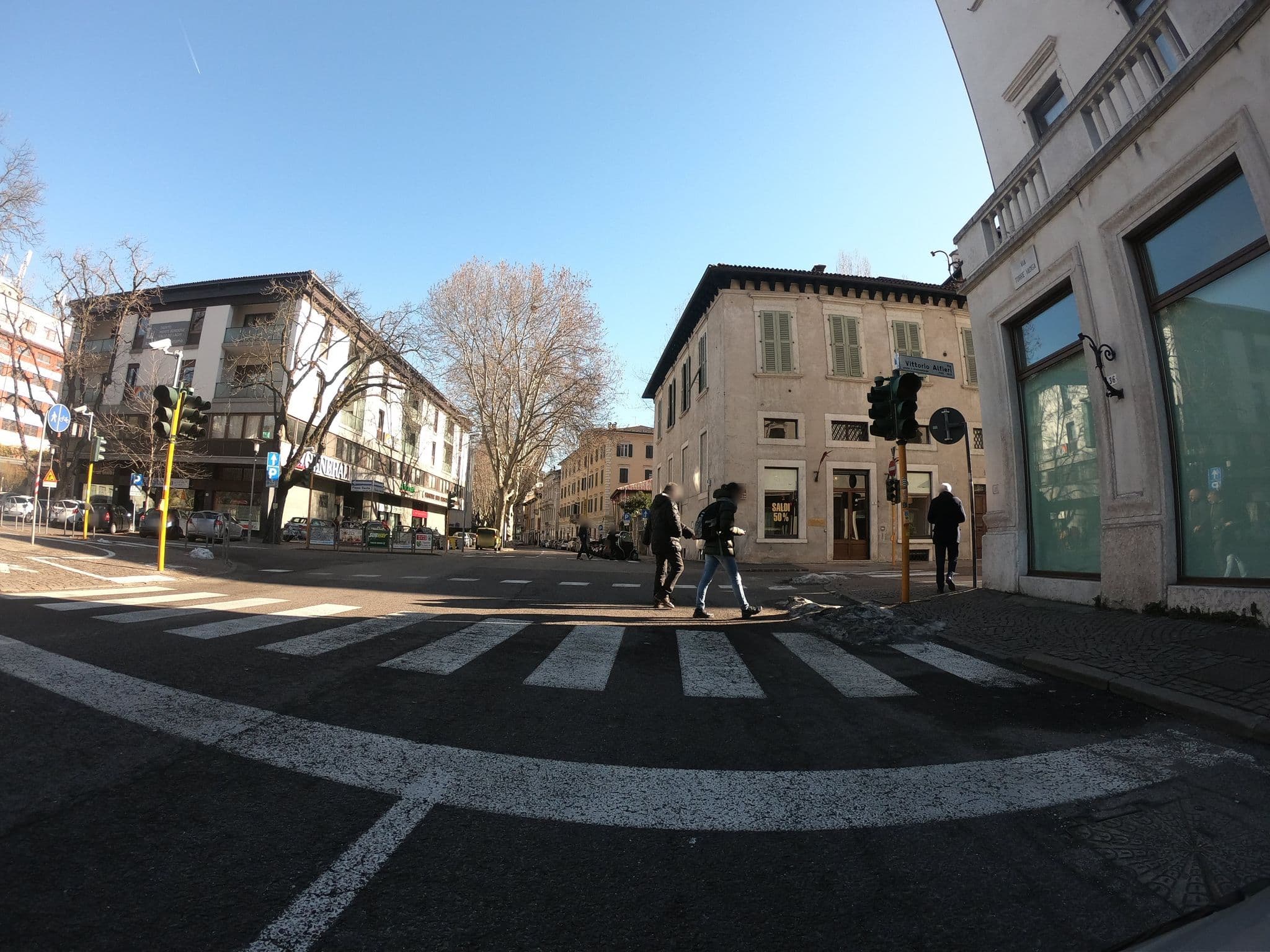 Street view near Grand Hotel Trento, Trento — © chrisbeddow (CC BY-SA · Mapillary)