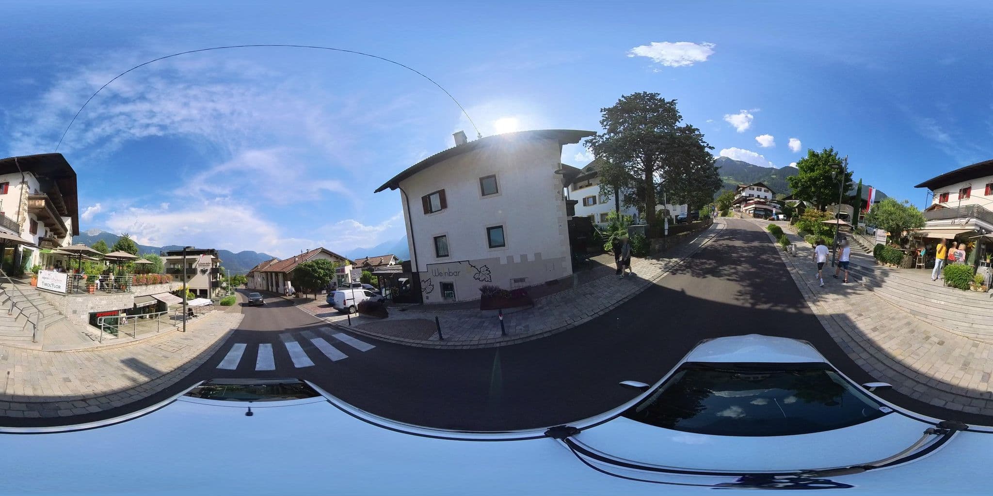 Street view near Pensione Taubenthaler, Tirolo — © osmplus_org (CC BY-SA · Mapillary)