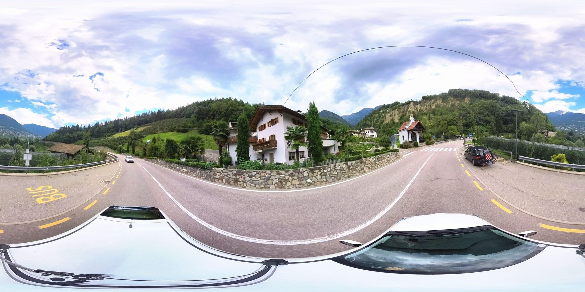 Street view near Hotel Hofer, Tirolo — © osmplus_org (CC BY-SA · Mapillary)