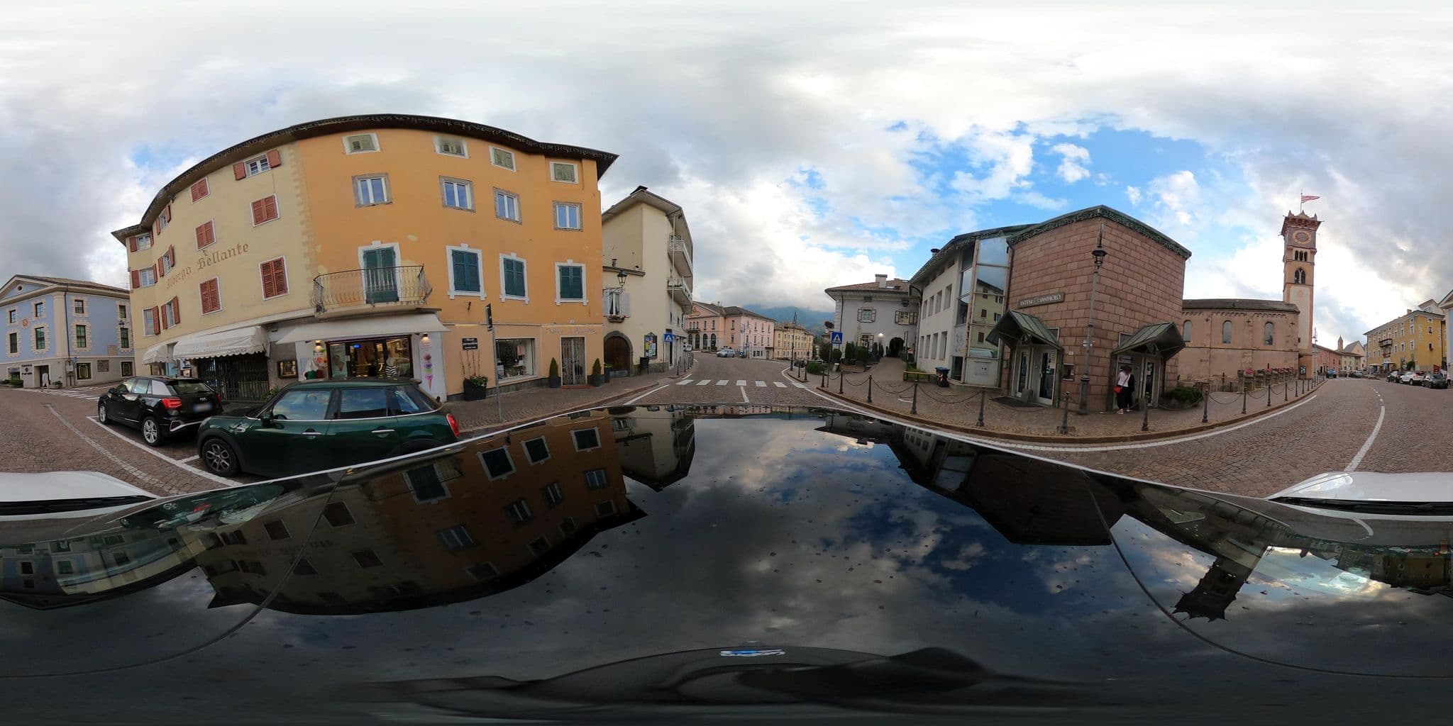 Street view near Spazzali Casa Vacanza, Cavalese — © peterleth (CC BY-SA · Mapillary)