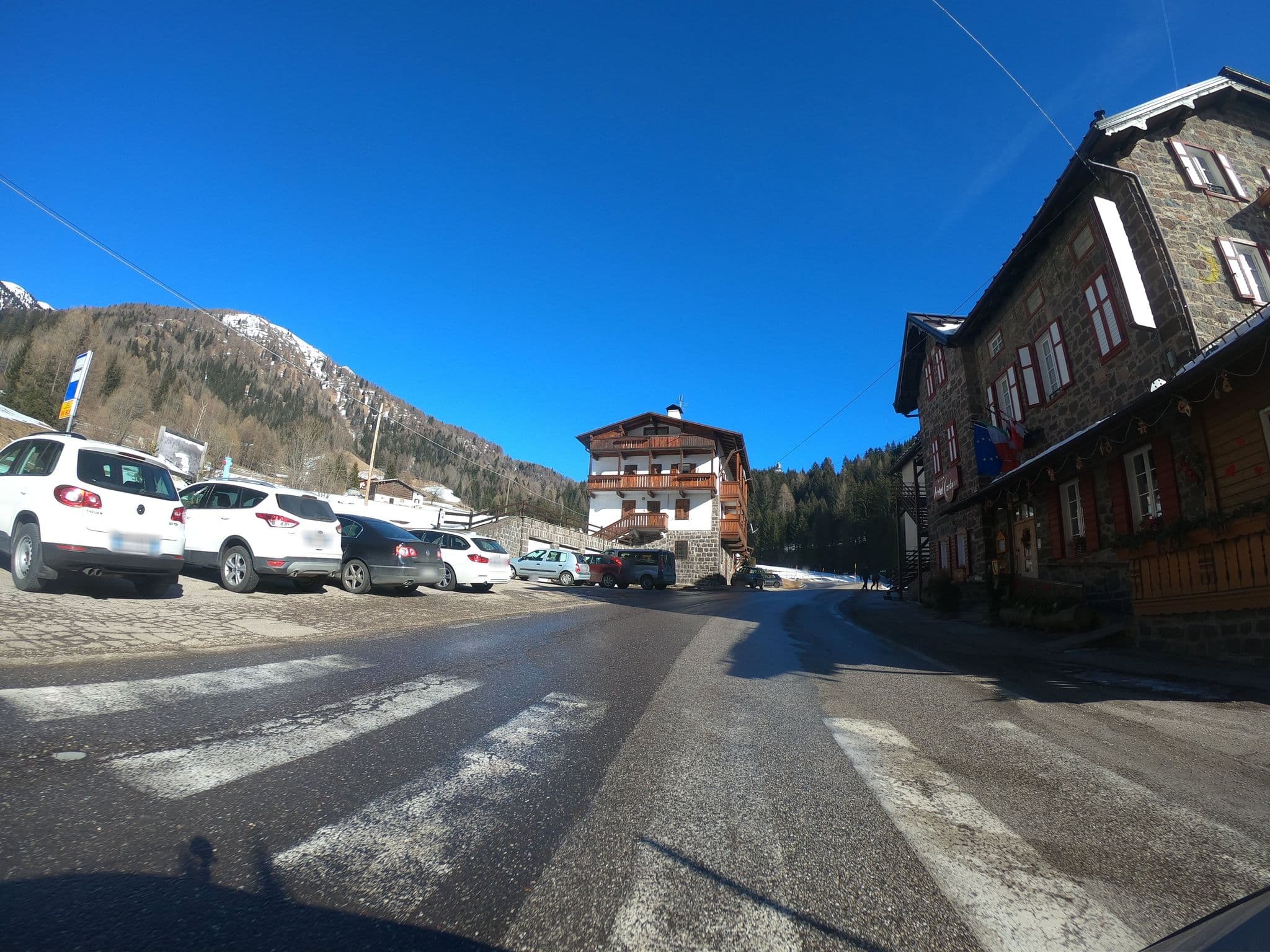 Street view near Mountain Hotel Zaluna, Predazzo — © chrisbeddow (CC BY-SA · Mapillary)