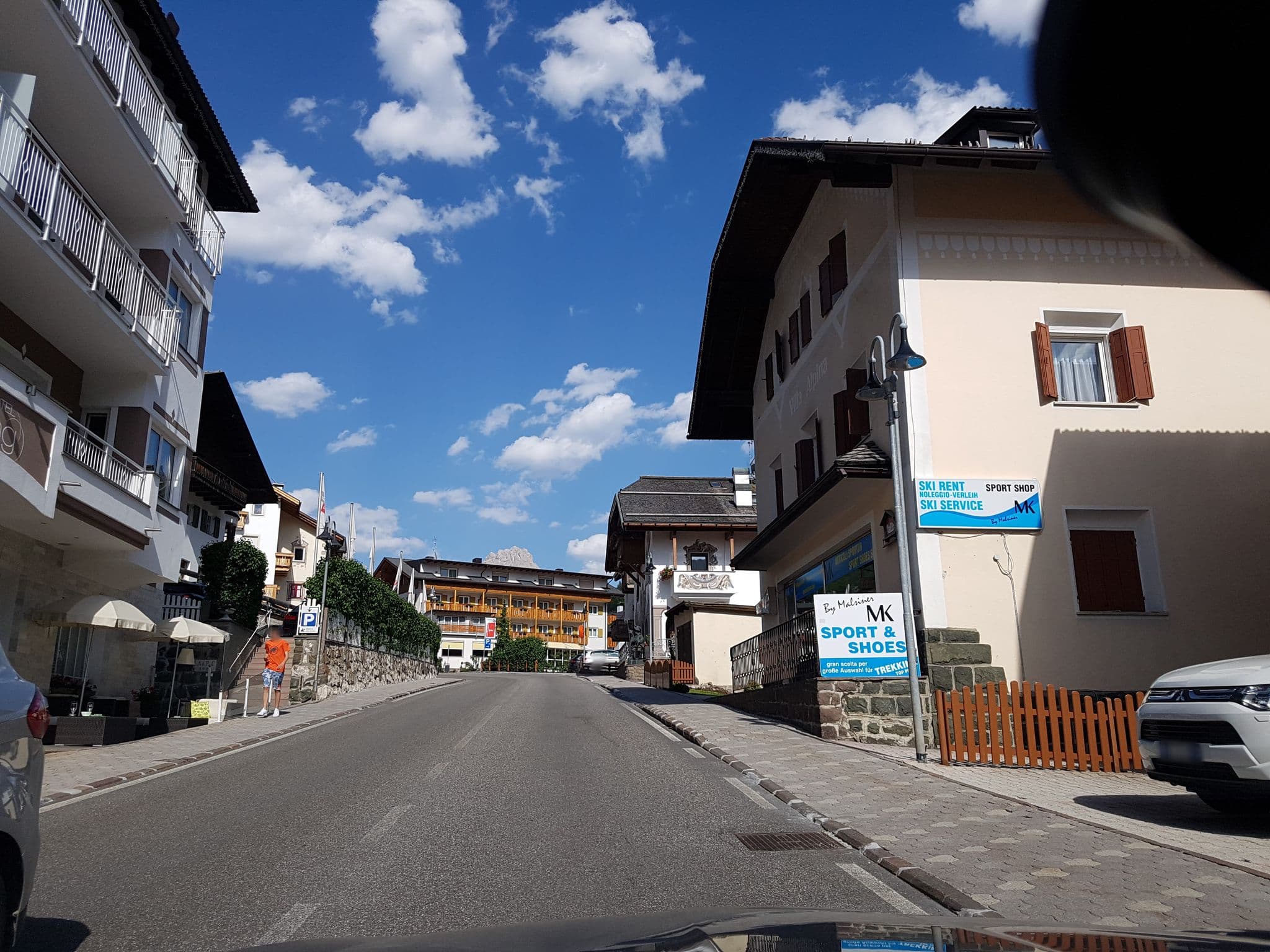 Street view near Villa Alpina Apartments, Santa Cristina Valgardena — © dsmm (CC BY-SA · Mapillary)