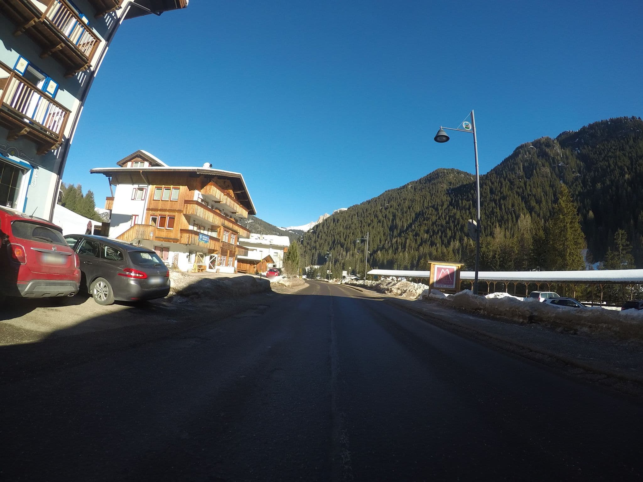 Street view near Albergo Aurora, Canazei — © chrisbeddow (CC BY-SA · Mapillary)