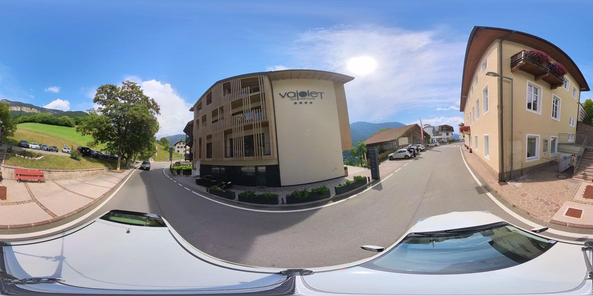 Street view near Hotel Vajolet, Nova Levante — © osmplus_org (CC BY-SA · Mapillary)
