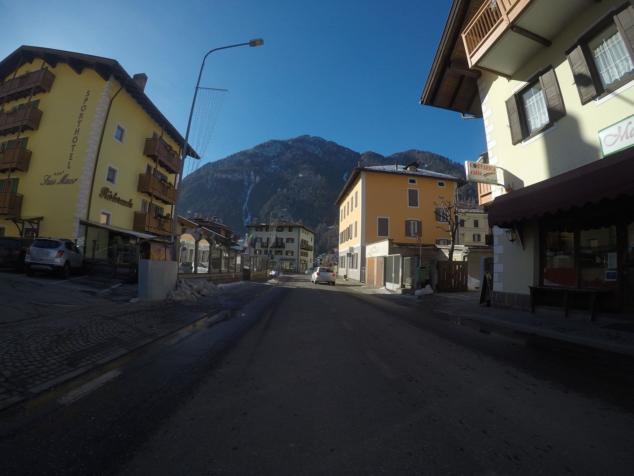 Street view near Sport Hotel Sass Maor di Schenk Giancarla In Bazzana & C. SAS, Predazzo — © chrisbeddow (CC BY-SA · Mapillary)