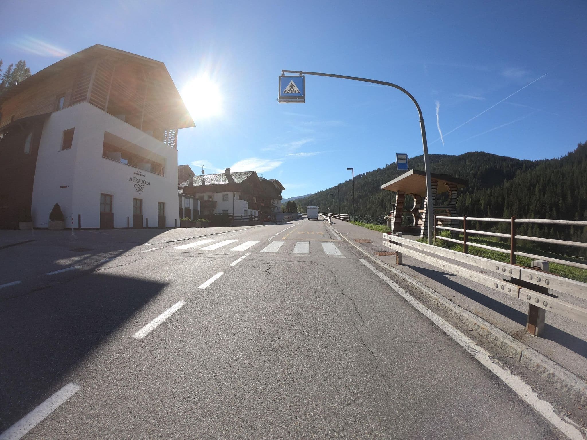 Street view near Hotel La Fradora - Dolomites Hotel, La Valle - Wengen — © joostjakob (CC BY-SA · Mapillary)