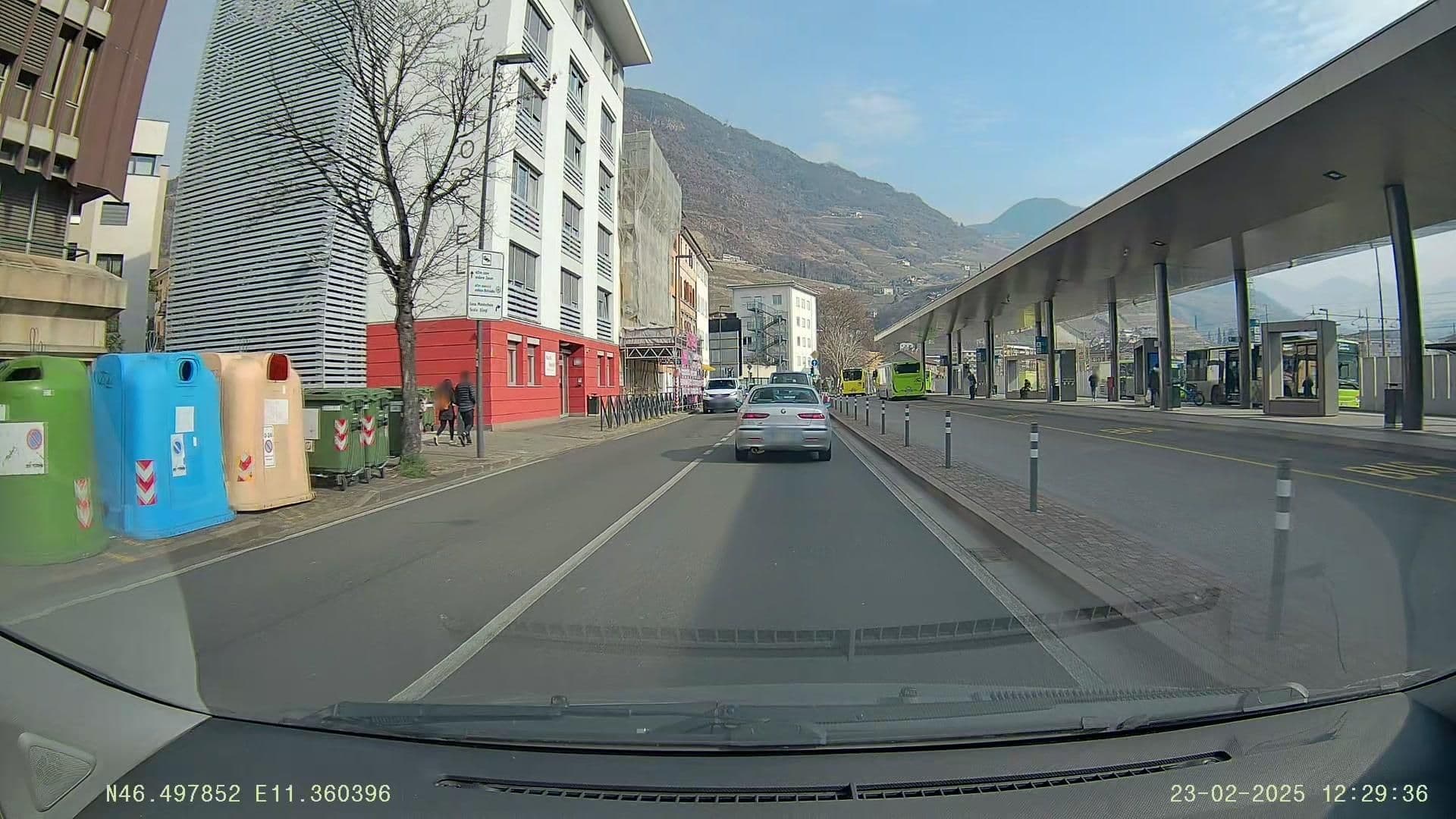 Street view near Youth Hostel Bozen, Bolzano — © Jacopo86 (CC BY-SA · Mapillary)