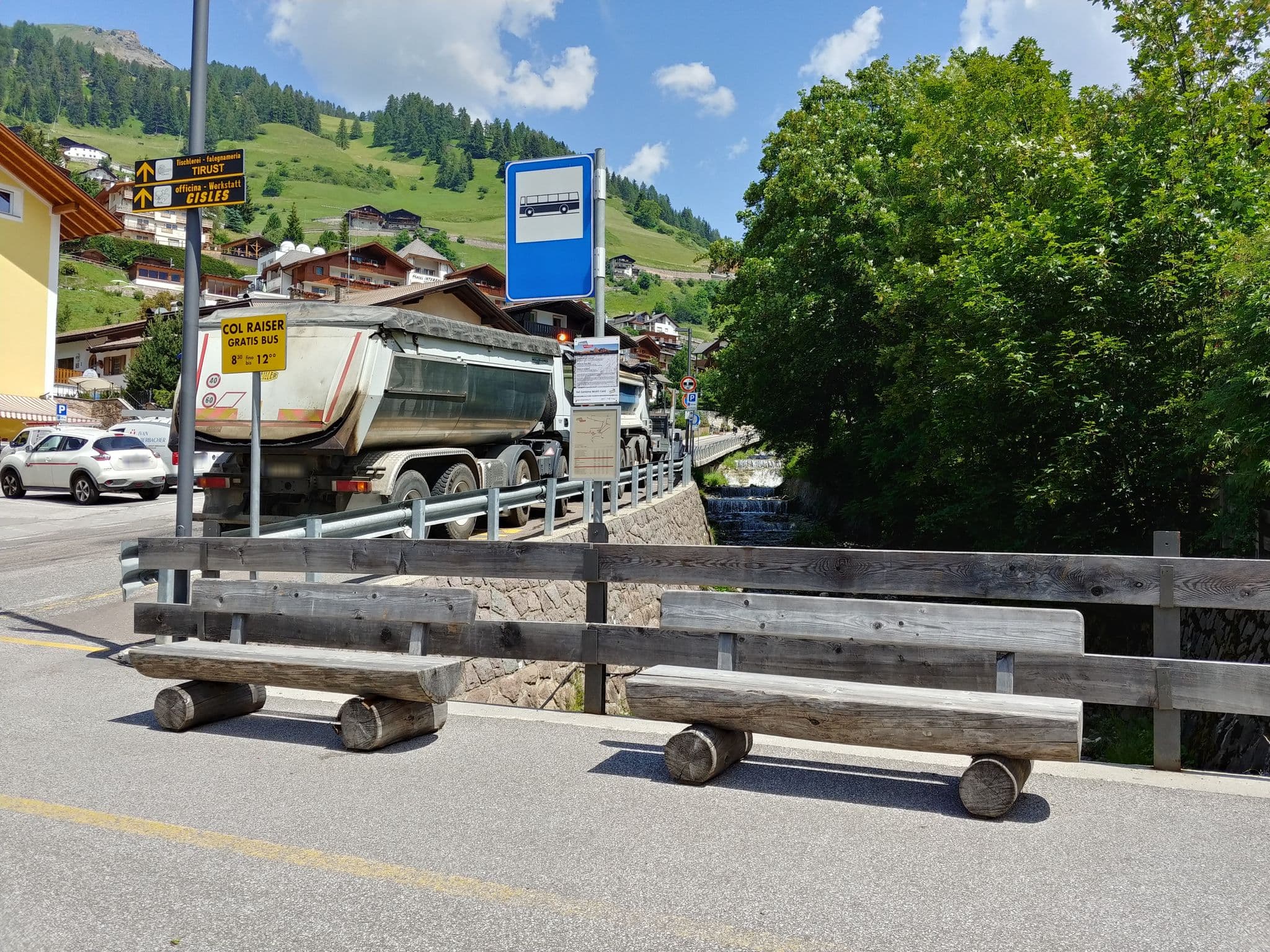 Street view near Schenk Arturo Hotel, Santa Cristina Valgardena — © highlander (CC BY-SA · Mapillary)