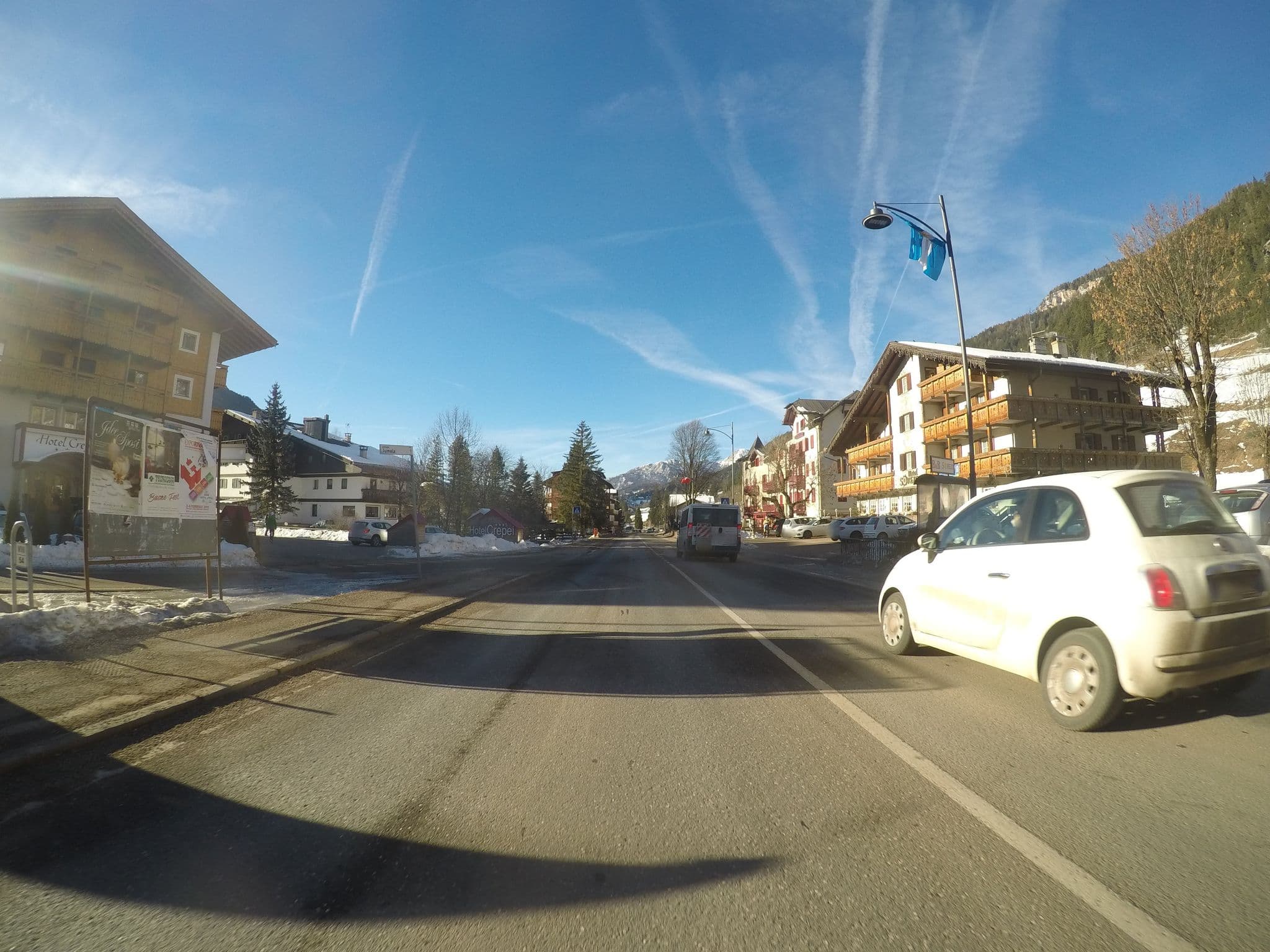Street view near Hotel Soreje, Pozza di Fassa — © chrisbeddow (CC BY-SA · Mapillary)