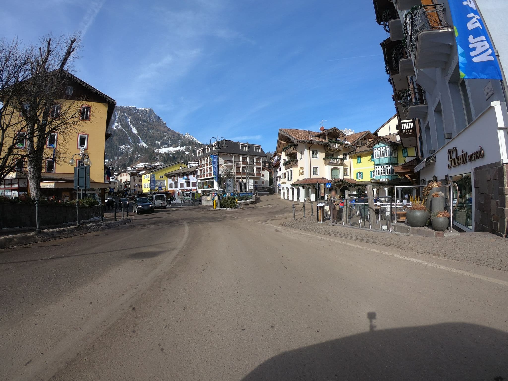 Street view near Villa Bacchiani, Moena — © chrisbeddow (CC BY-SA · Mapillary)