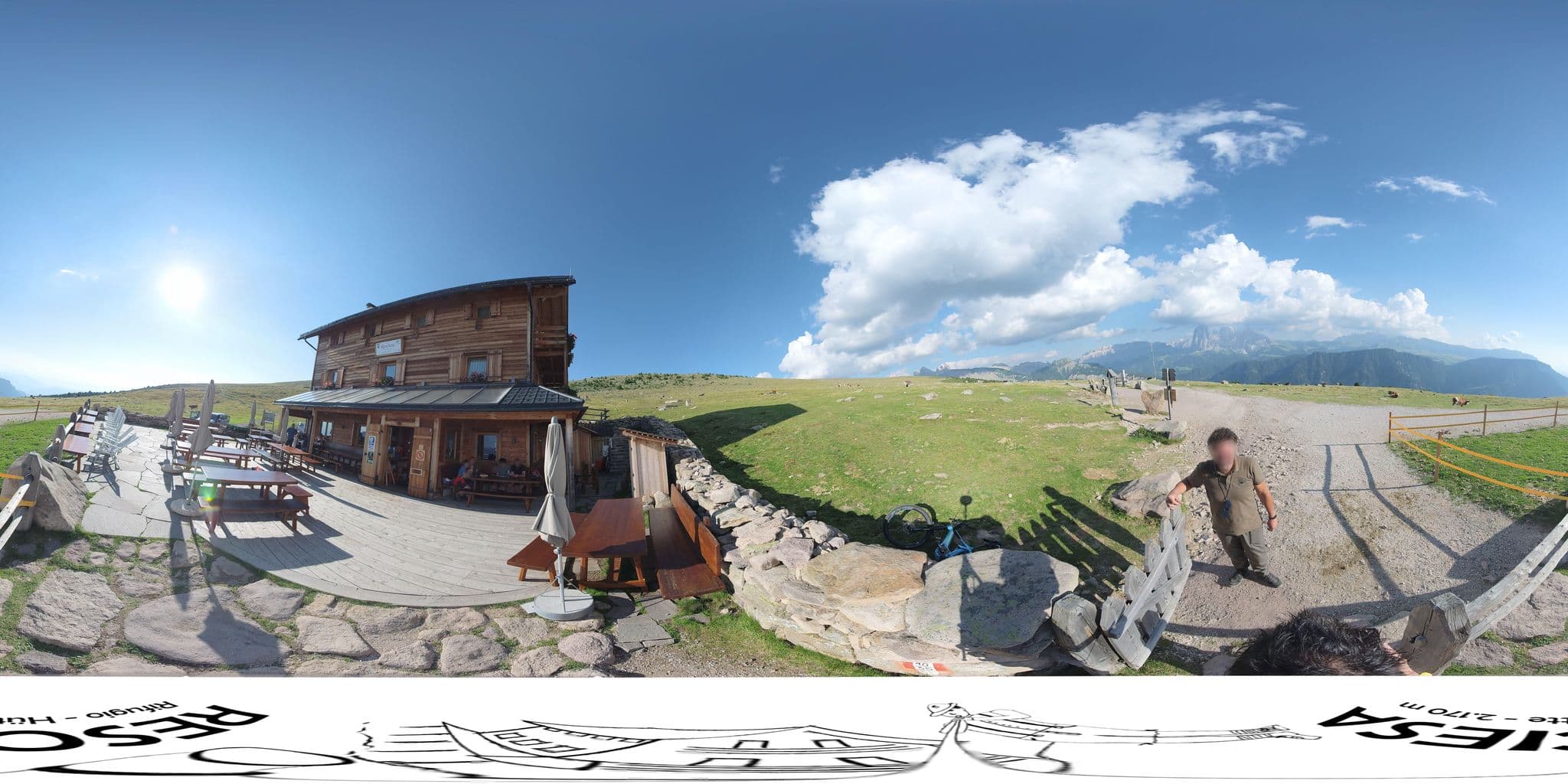 Street view near Utia de Resciesa, Ortisei — © federicodebetto (CC BY-SA · Mapillary)