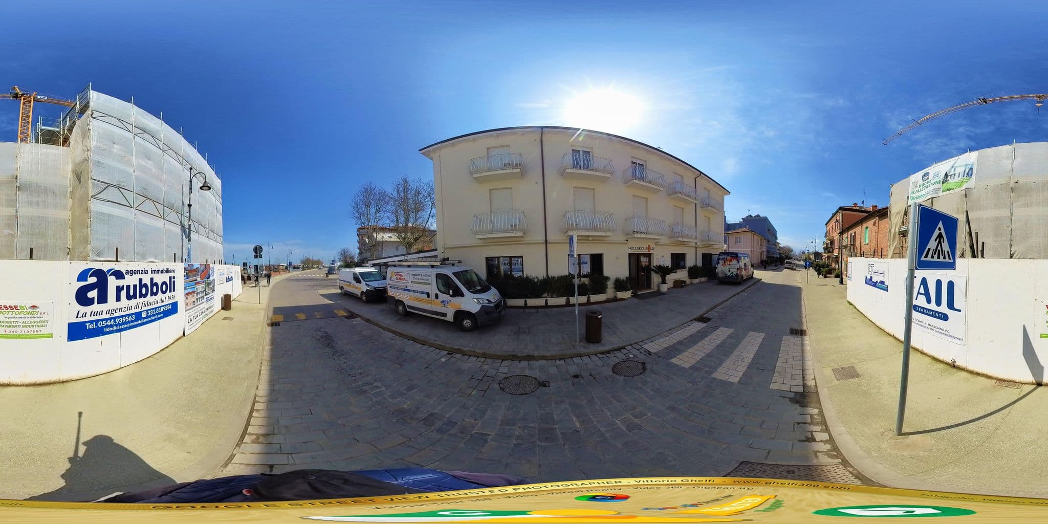 Street view near Locanda RomagnAntica, Cervia — © Ghelfi360 (CC BY-SA · Mapillary)
