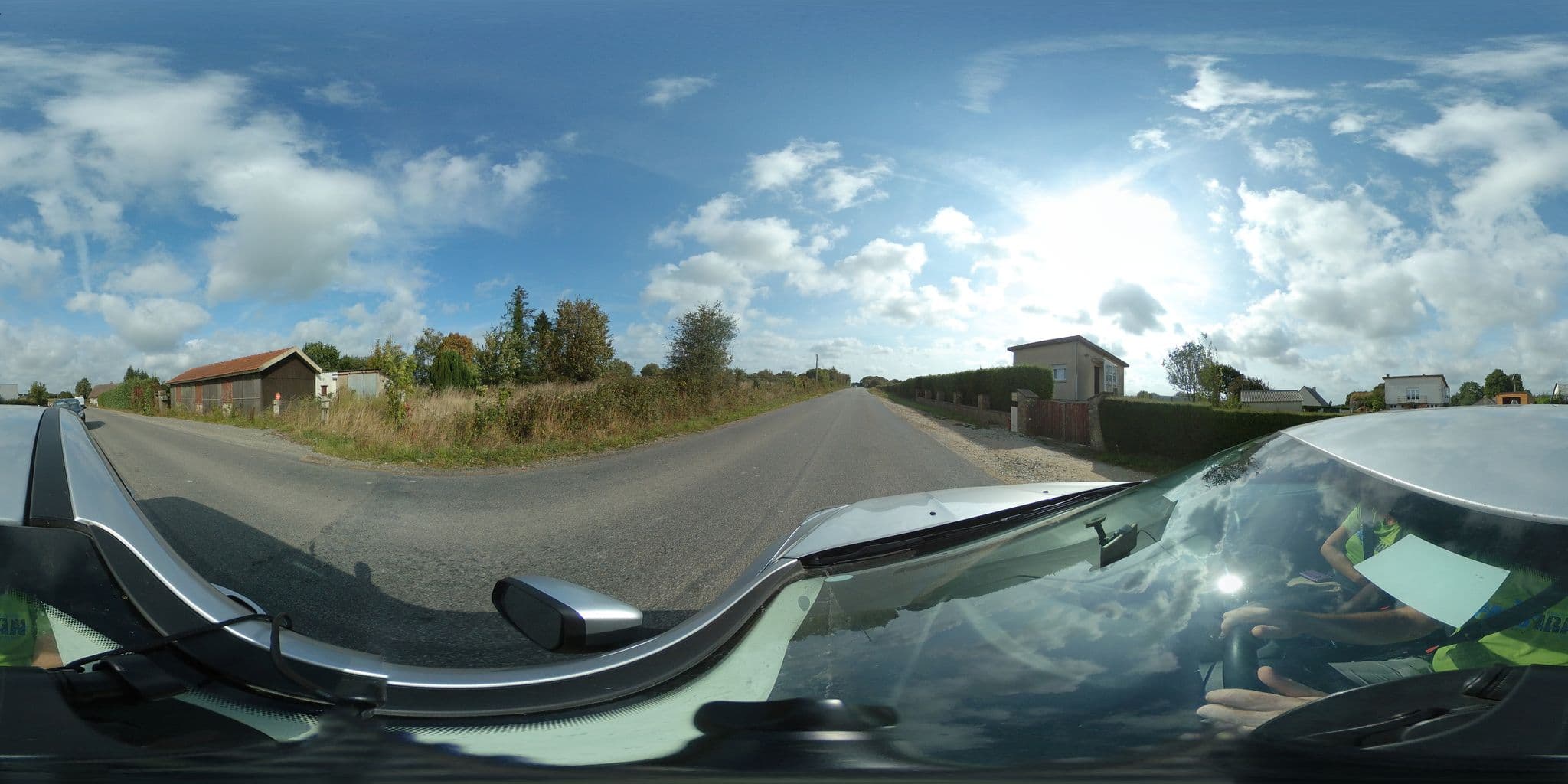 Street view near L'Escale Romanesque, Montebourg — © javiersanp (CC BY-SA · Mapillary)