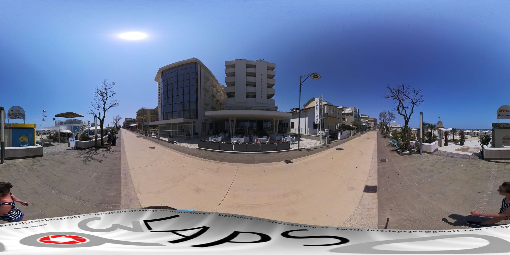 Street view near Hotel President, Bellaria-Igea Marina — © LAPS360 (CC BY-SA · Mapillary)