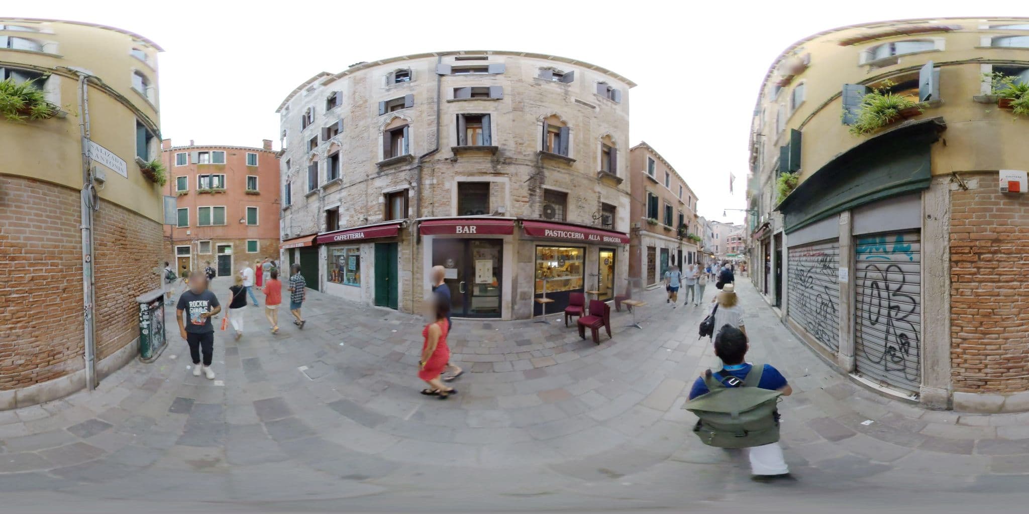 Street view near Hotel Vassals Linger, Venice — © mapconcierge (CC BY-SA · Mapillary)