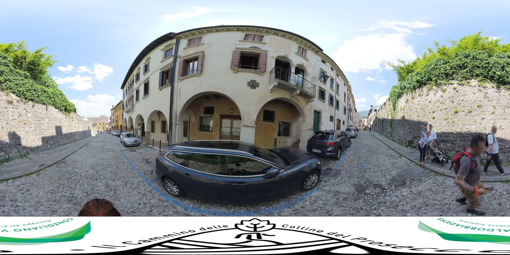 Street view near Palazzo Galletti B&B Boutique Hotel, Vittorio Veneto — © federicodebetto (CC BY-SA · Mapillary)