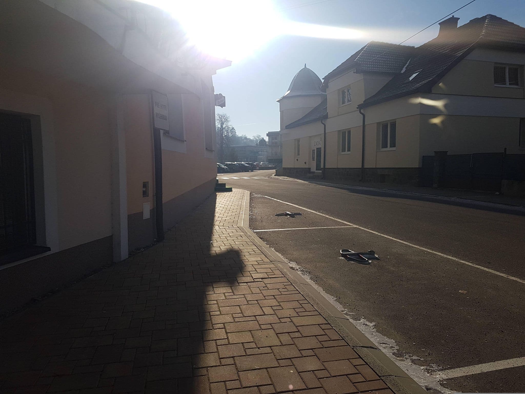 Street view near Hotel Vyšehrad, Turčianske Teplice — © brano (CC BY-SA · Mapillary)