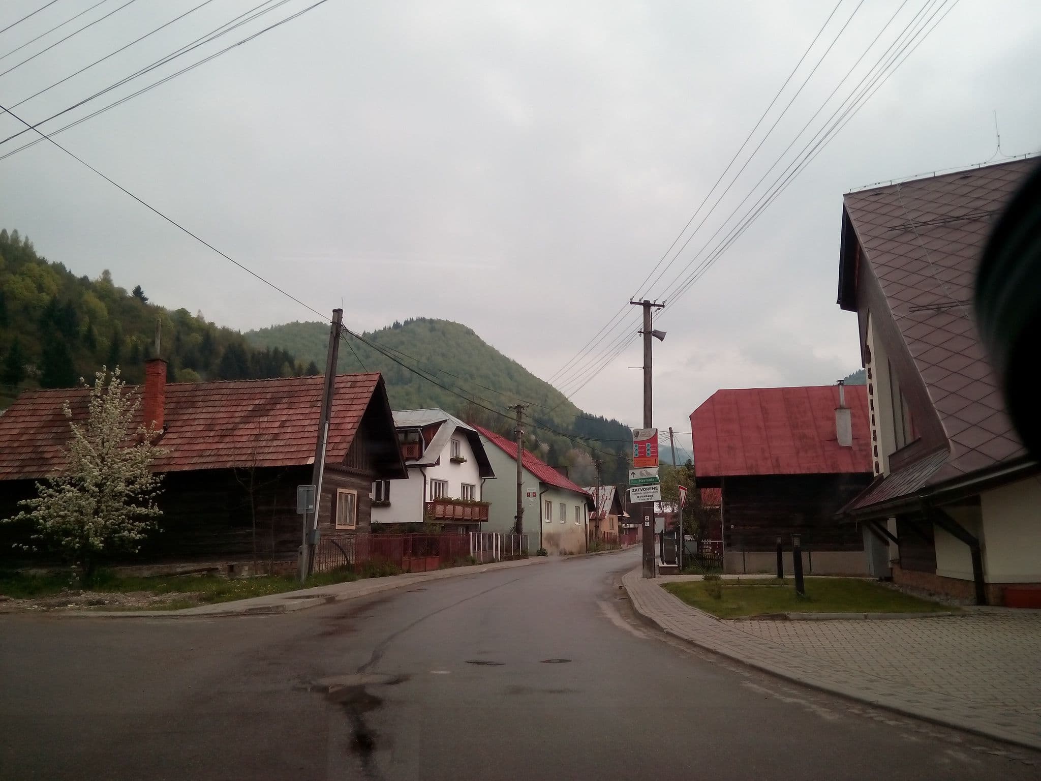 Street view near Penzión Solisko, Terchová