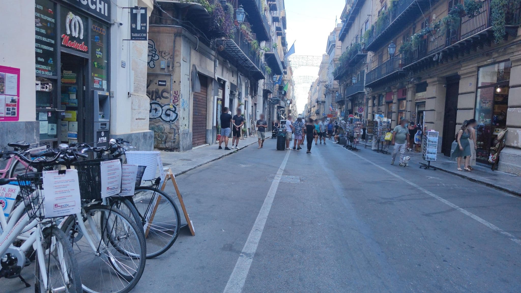 Street view near Palazzo Ragusi, Palermo — © mrey (CC BY-SA · Mapillary)