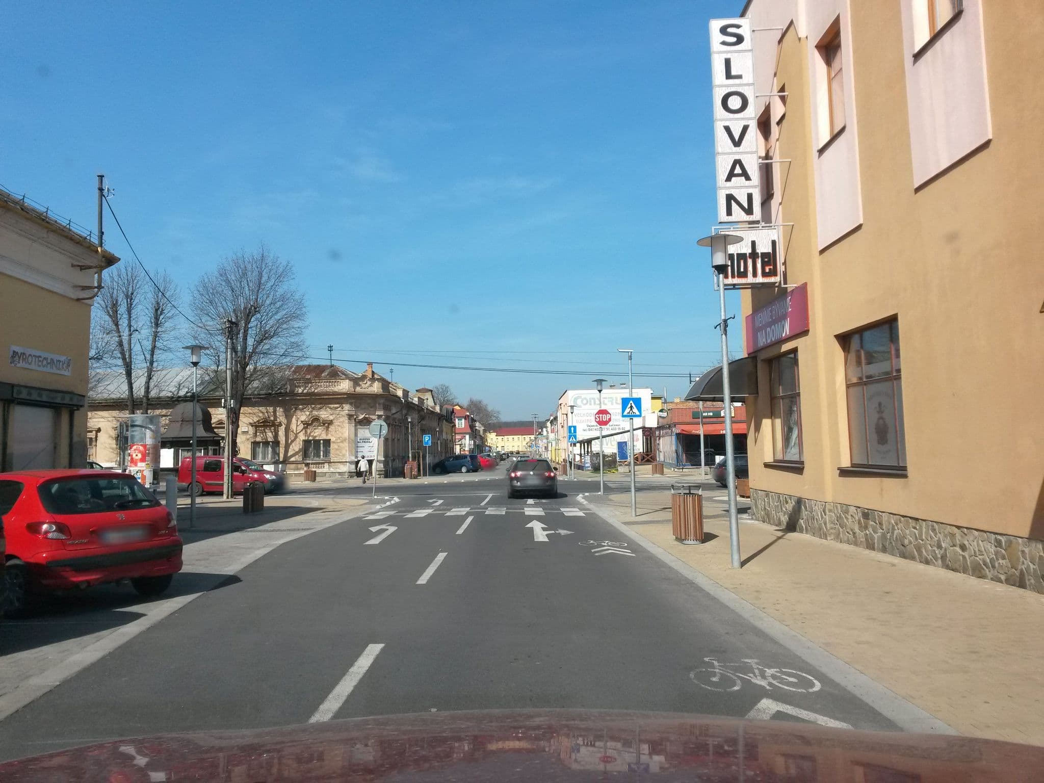 Street view near Hotel Slovan, Lučenec — © pavolg (CC BY-SA · Mapillary)