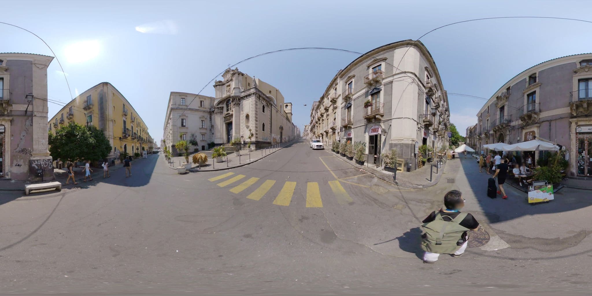 Street view near Vulcano Apartment, Catania — © mapconcierge (CC BY-SA · Mapillary)