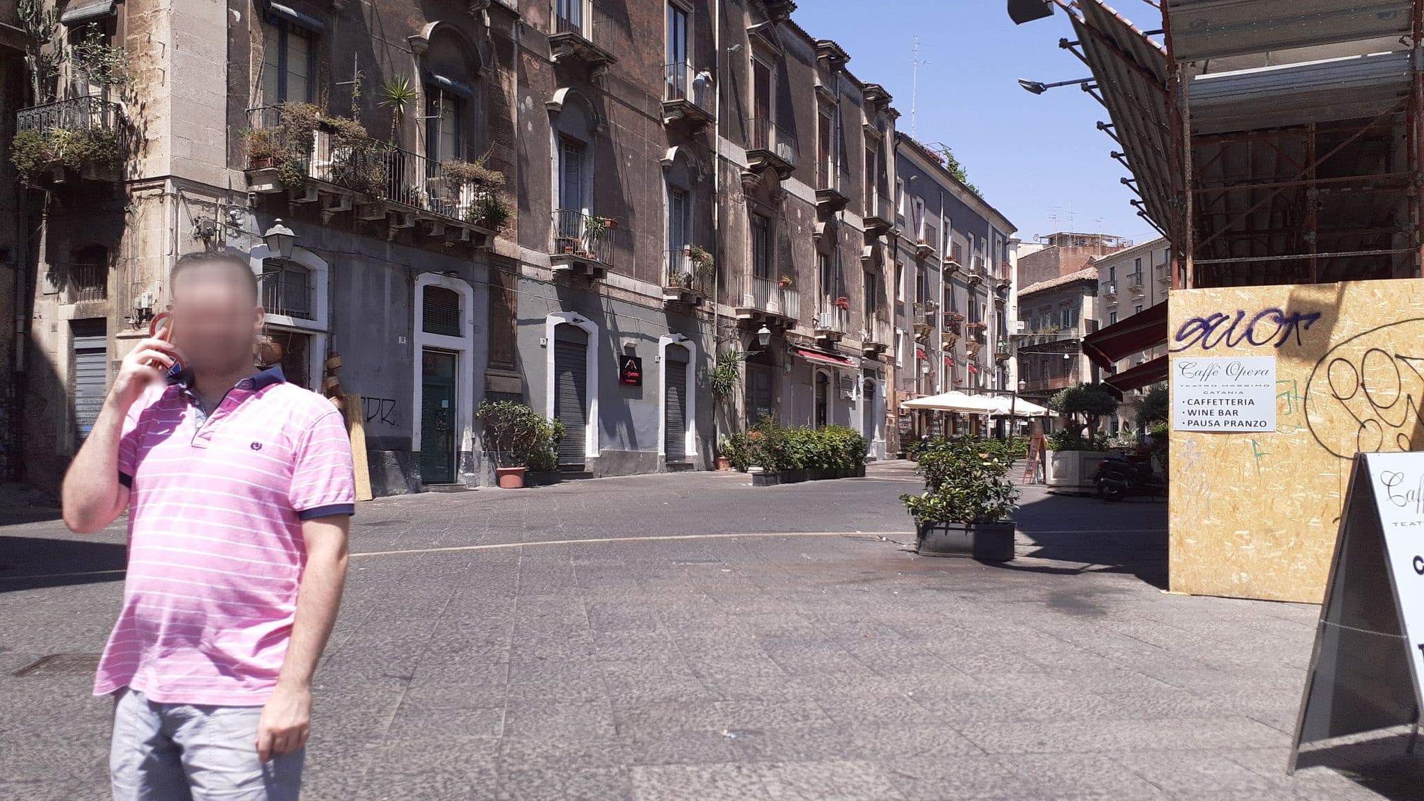 Street view near palazzo Clarenza di San Domenico, Catania — © agliatav (CC BY-SA · Mapillary)