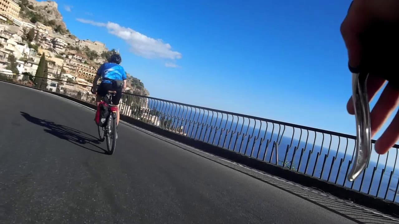 Street view near Villa La Gorgone, Taormina — © ligfietser (CC BY-SA · Mapillary)