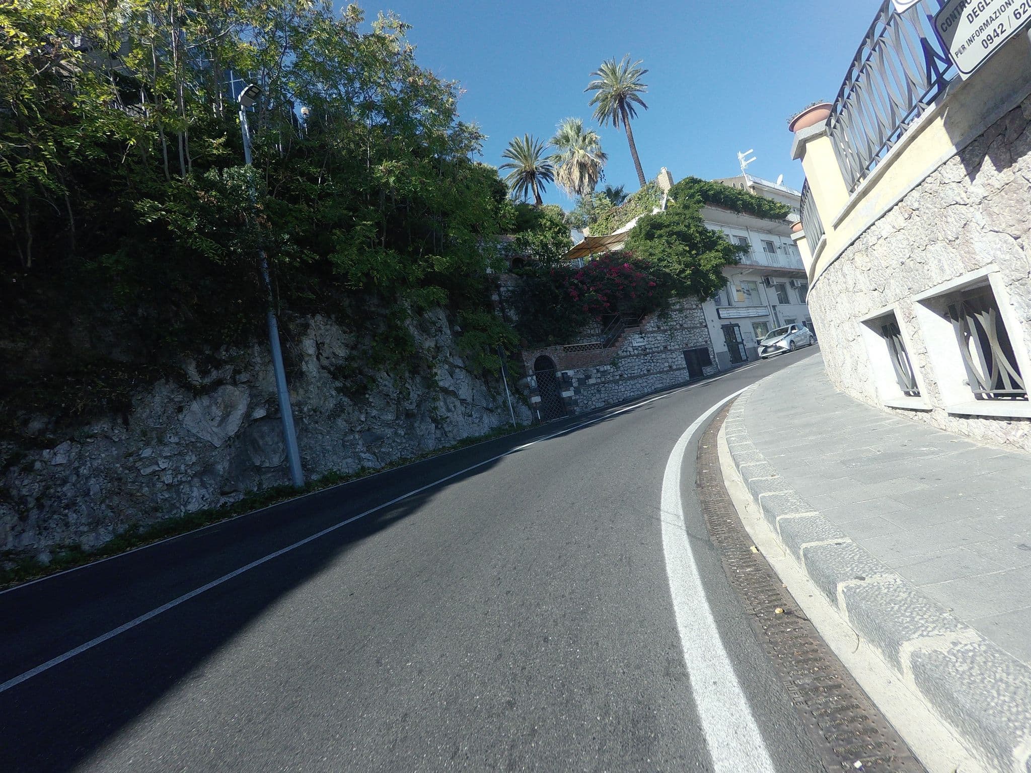 Street view near B&B Iris, Taormina — © posiki (CC BY-SA · Mapillary)
