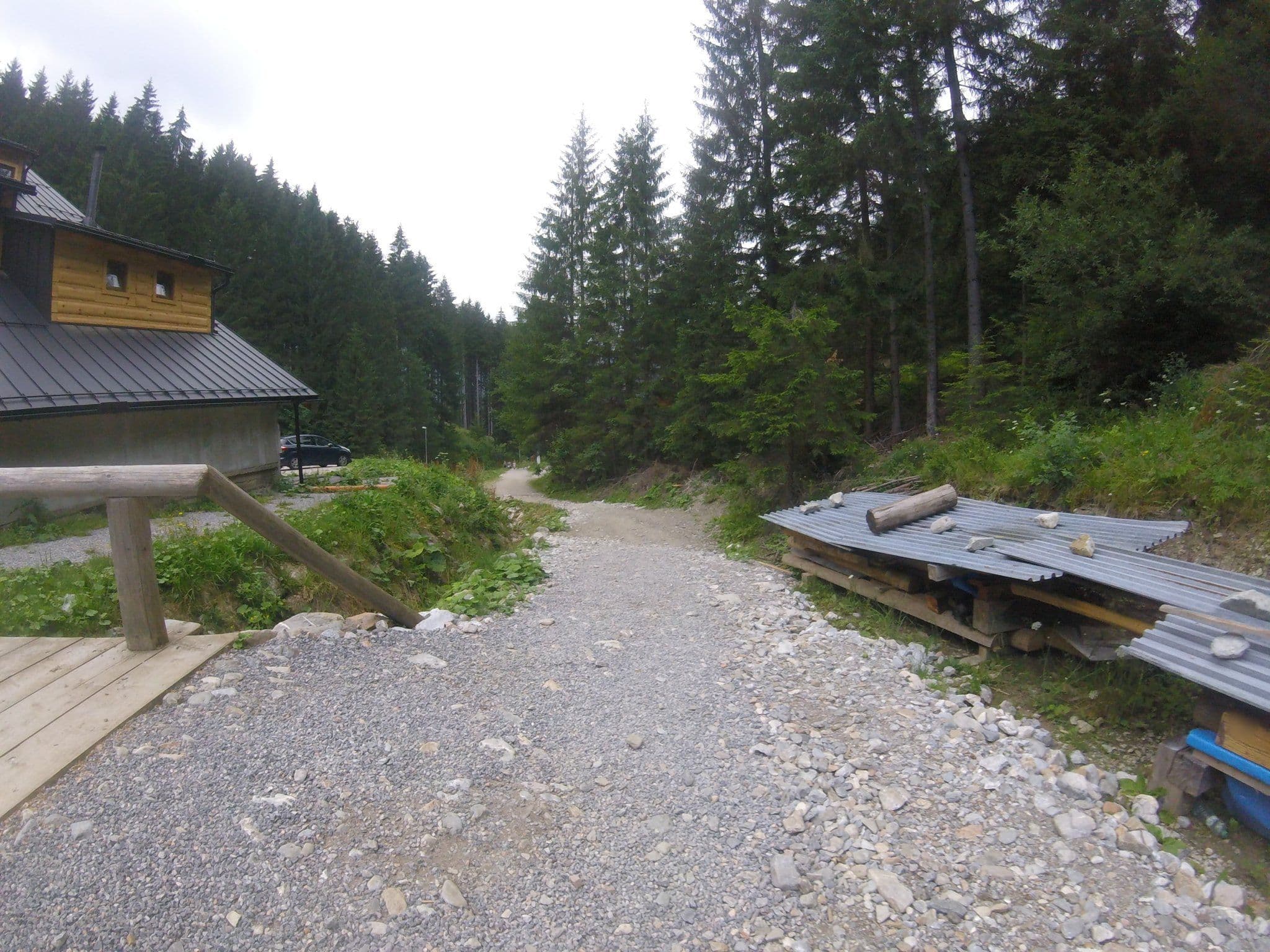 Street view near Chata pod Lampášom, Terchová