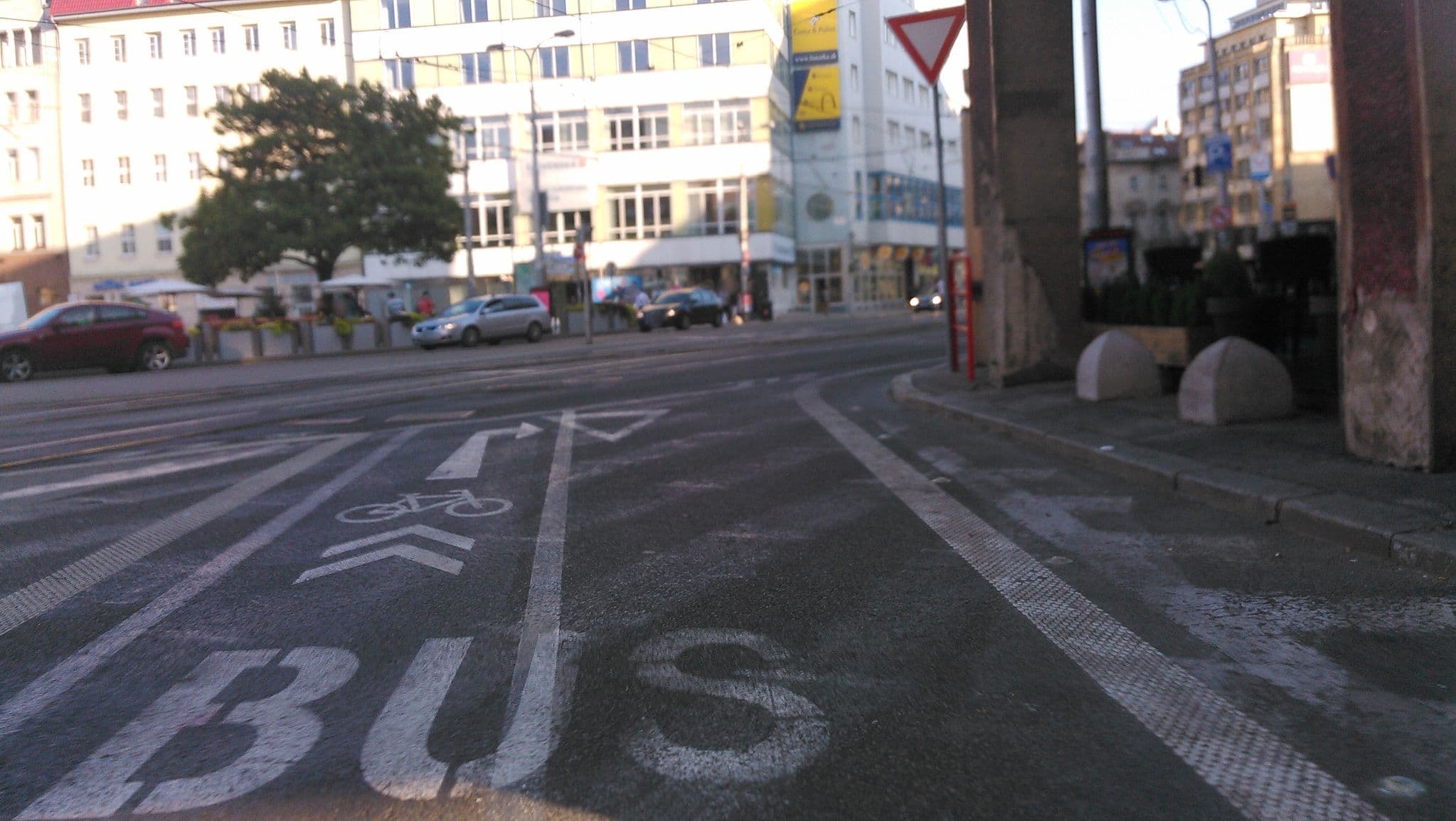 Street view near 22nd Uprising square, Bratislava — © michalp (CC BY-SA · Mapillary)