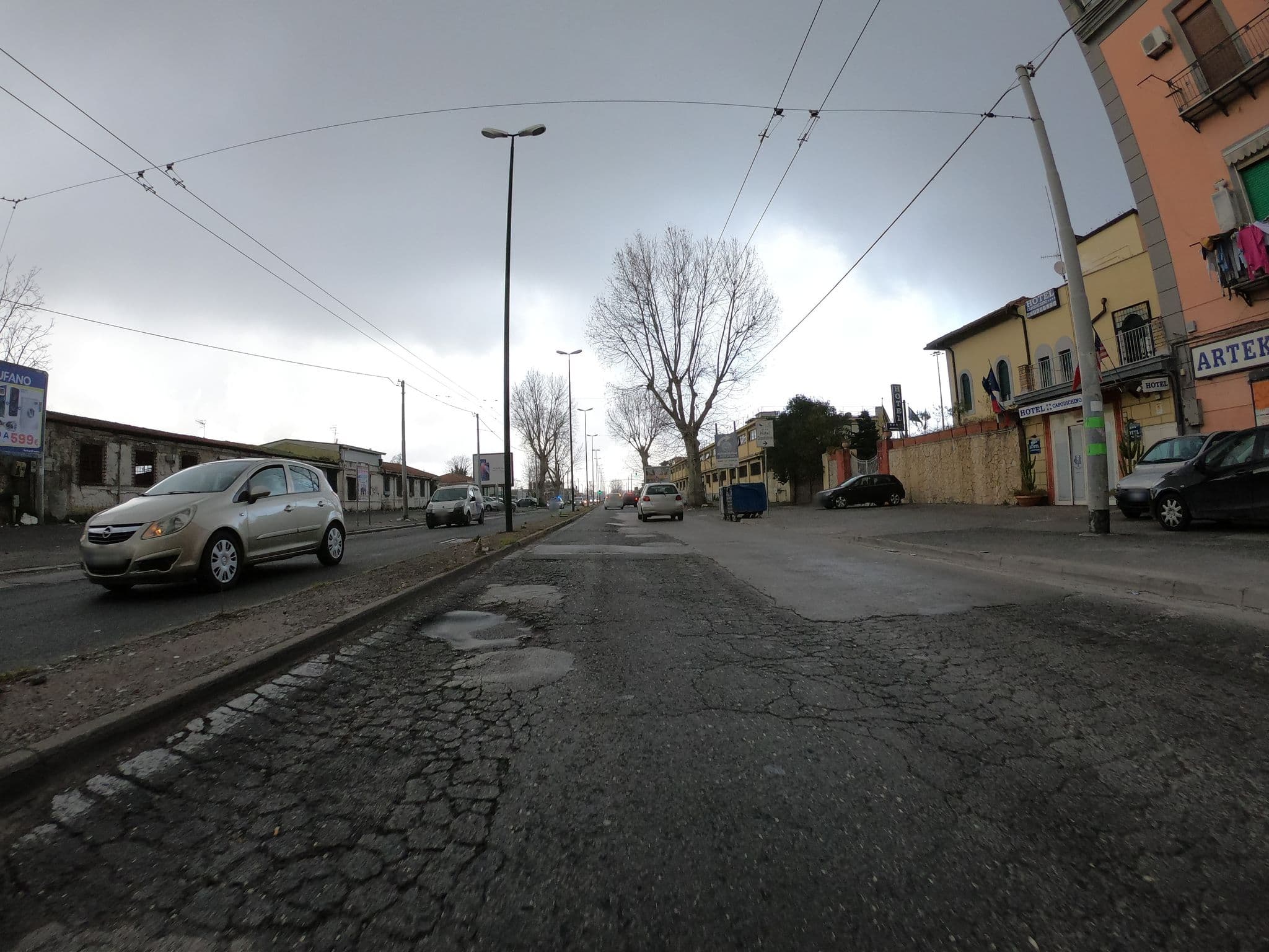 Street view near Capodichino International Hotel, Poggioreale — © richlv (CC BY-SA · Mapillary)
