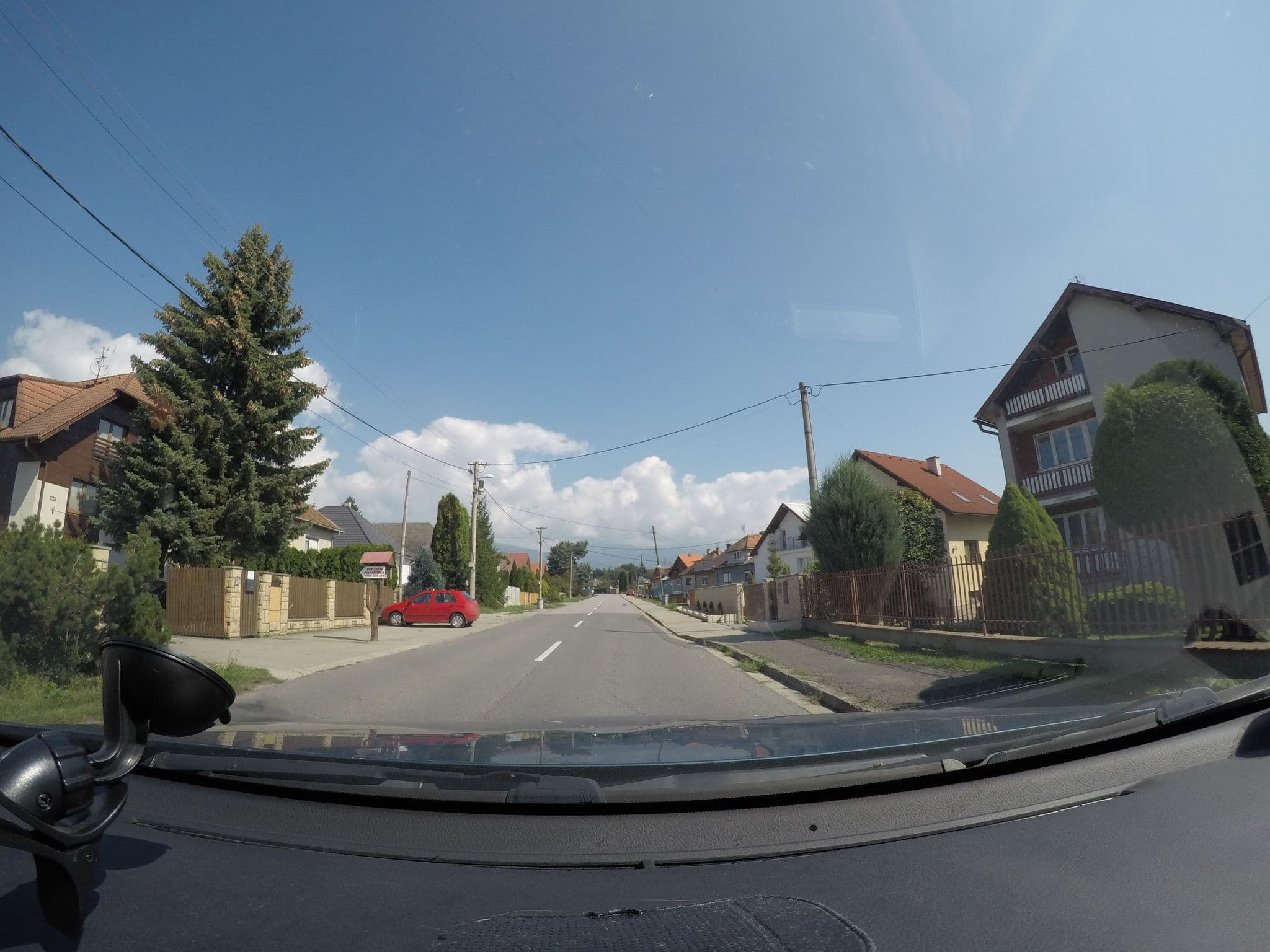 Street view near Penzión Harmónia, Liptovský Mikuláš