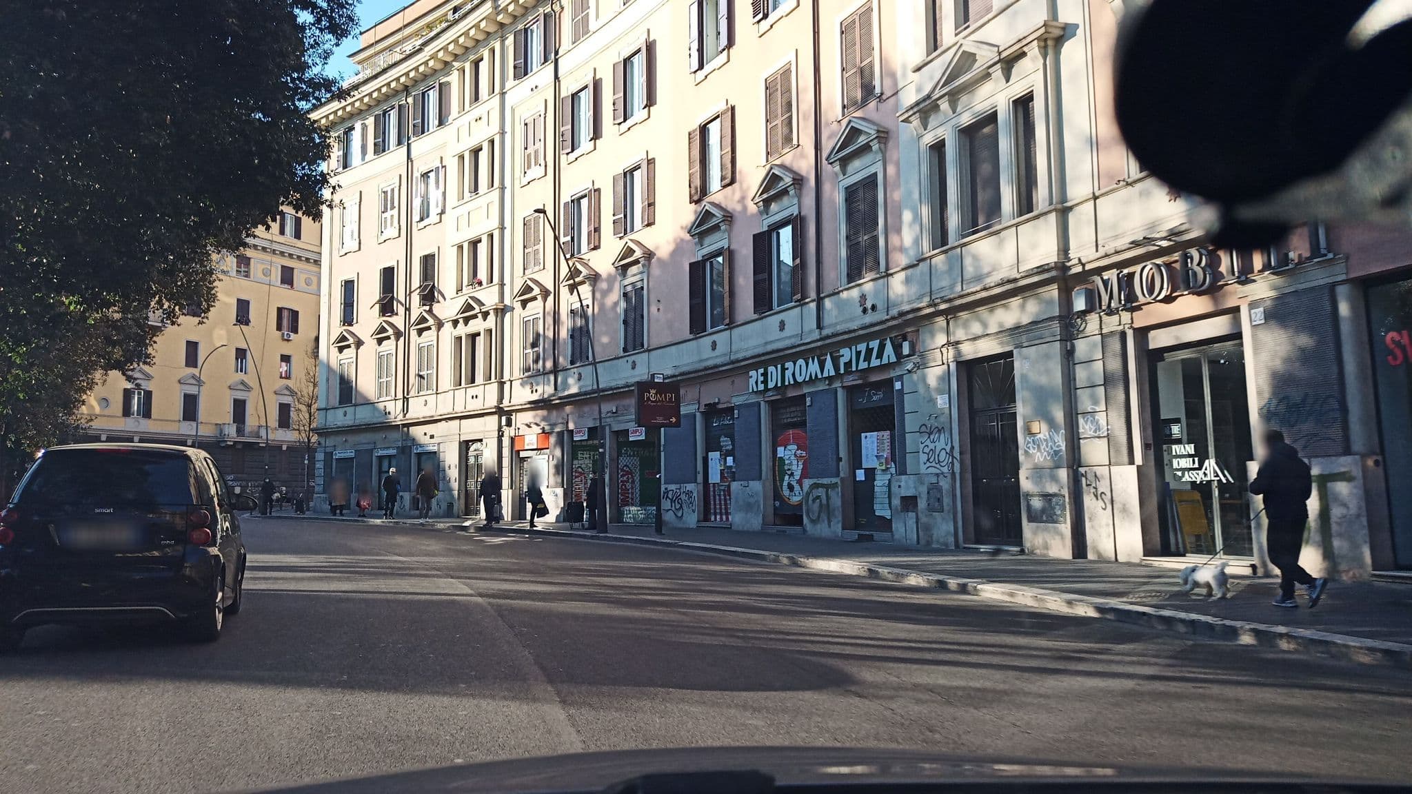 Street view near Lele B&B, Rome — © papapedrox (CC BY-SA · Mapillary)