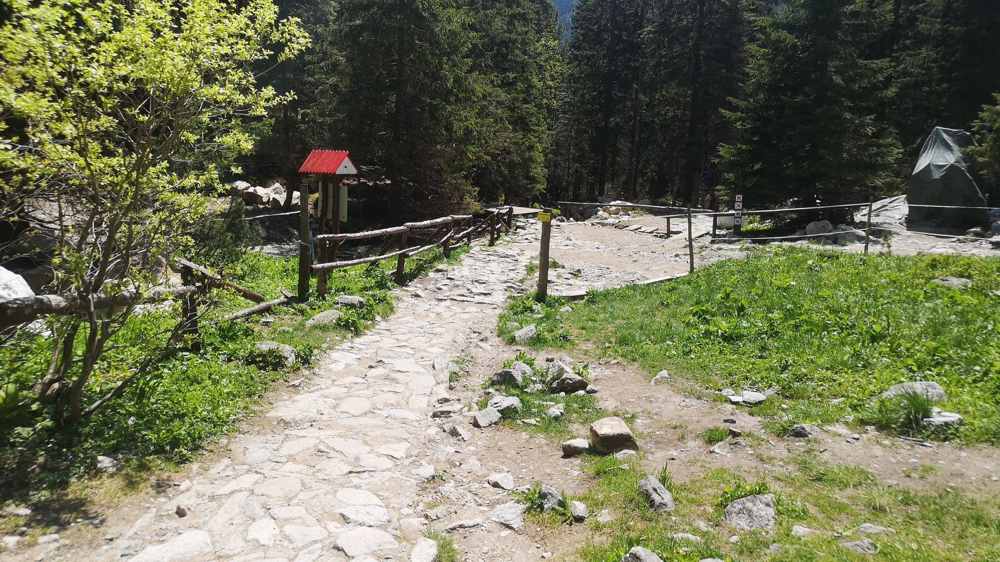 Street view near Zamkovského chata, Vysoké Tatry