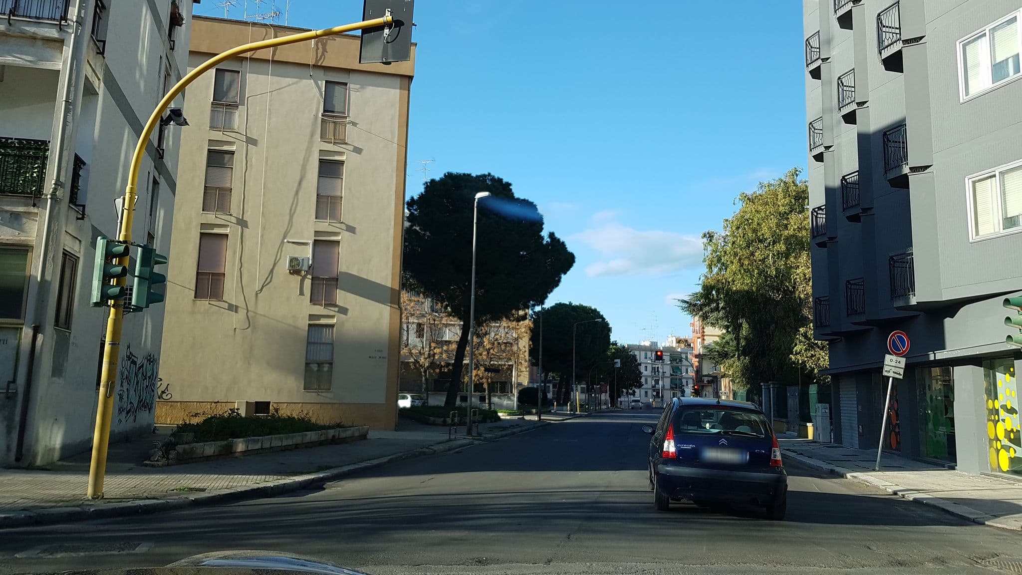 Street view near Best Western Mediterraneo Hotel Brindisi, Brindisi — © ale_zena_it (CC BY-SA · Mapillary)