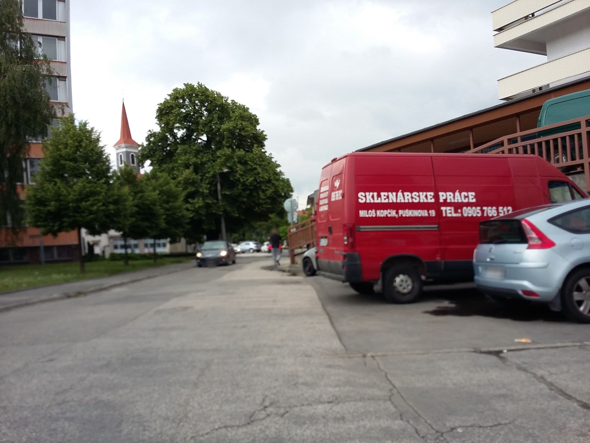 Street view near Hotel Atrium, Malacky — © miroj (CC BY-SA · Mapillary)