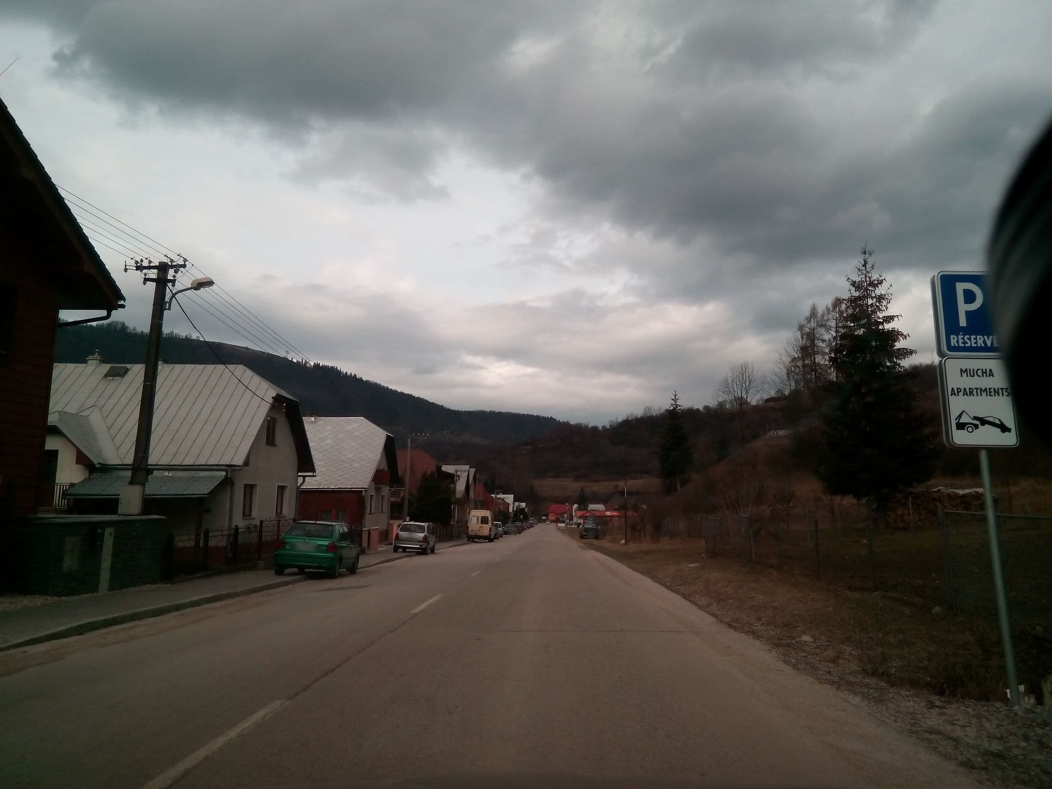 Street view near Mucha, Terchová
