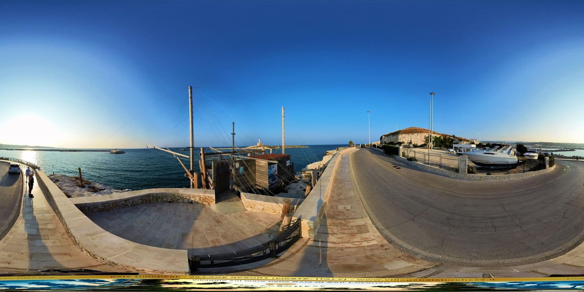 Street view near Pellegrino Palace Hotel, Vieste — © Ghelfi360 (CC BY-SA · Mapillary)