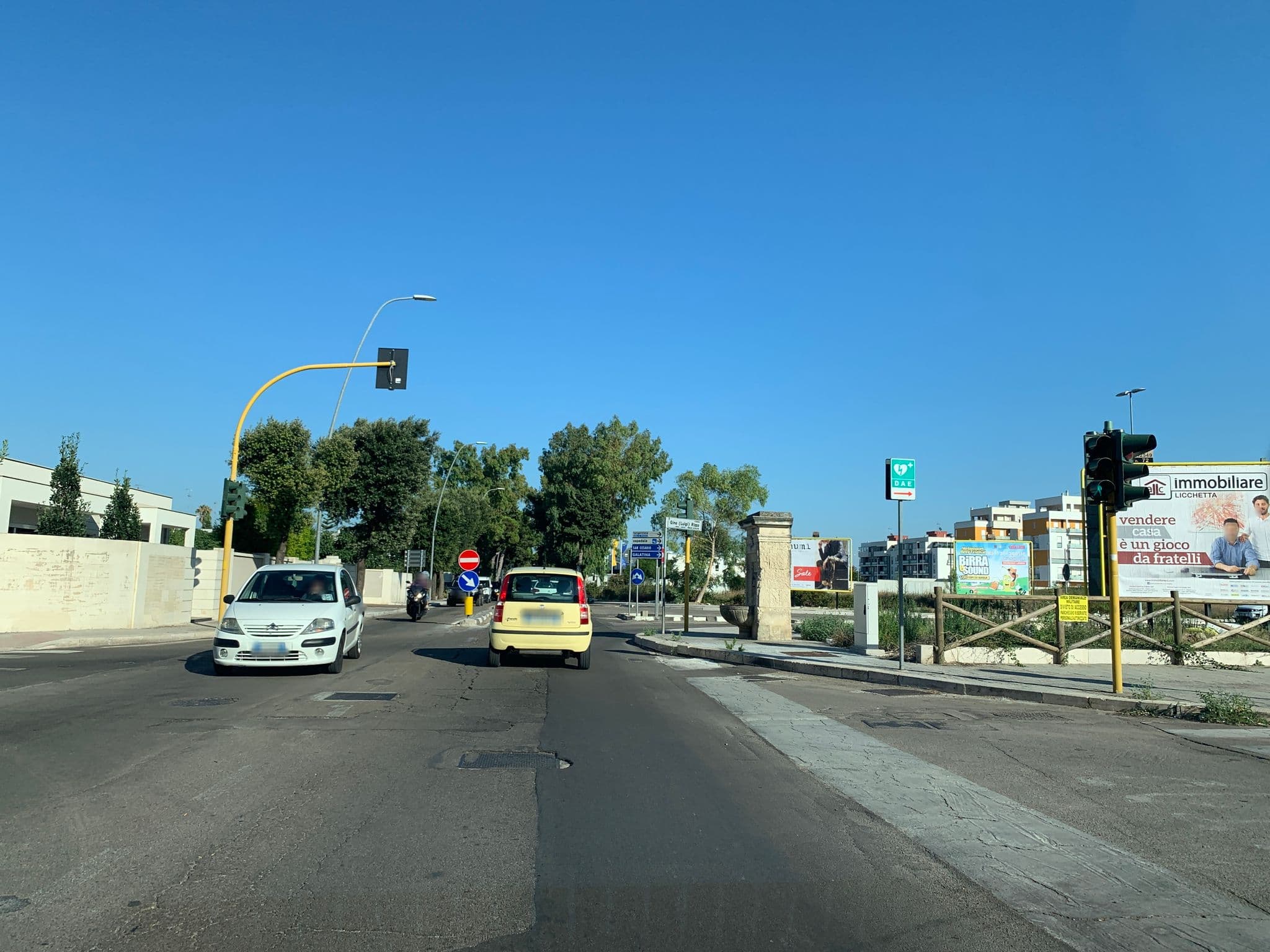 Street view near Soleluna Lecce, Castromediano — © kopfpolster (CC BY-SA · Mapillary)